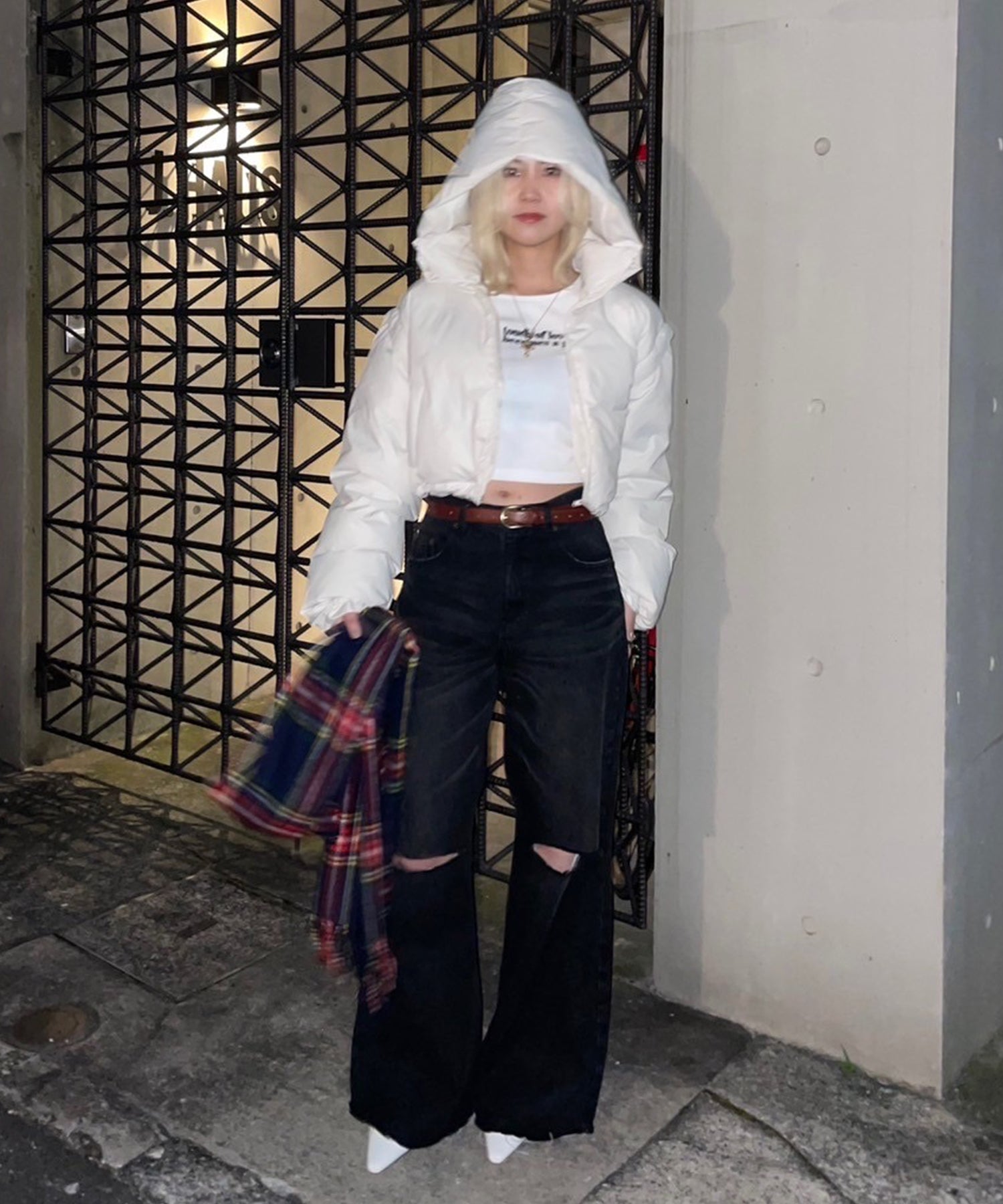 STAFF:162cm/COLOR:IVORY/SIZE:F