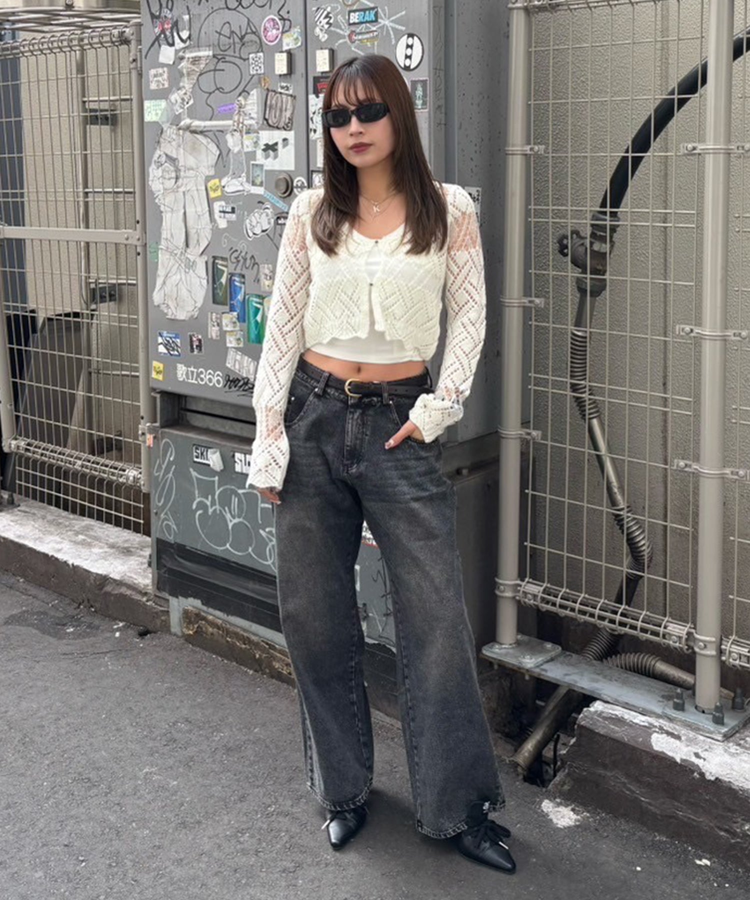 STAFF:161cm/COLOR:BLACK/SIZE:S