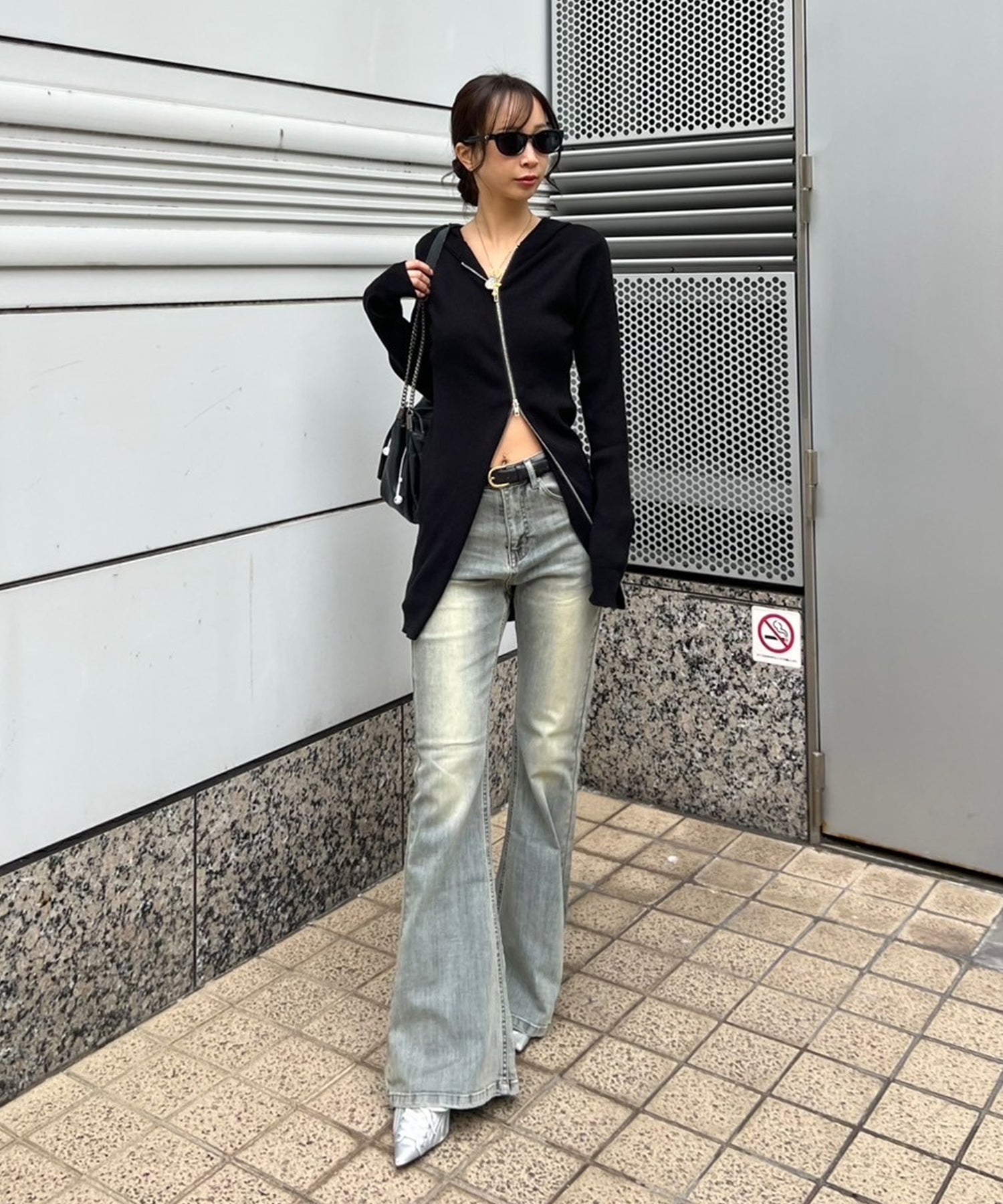 STAFF:166cm/COLOR:BLACK/SIZE:F