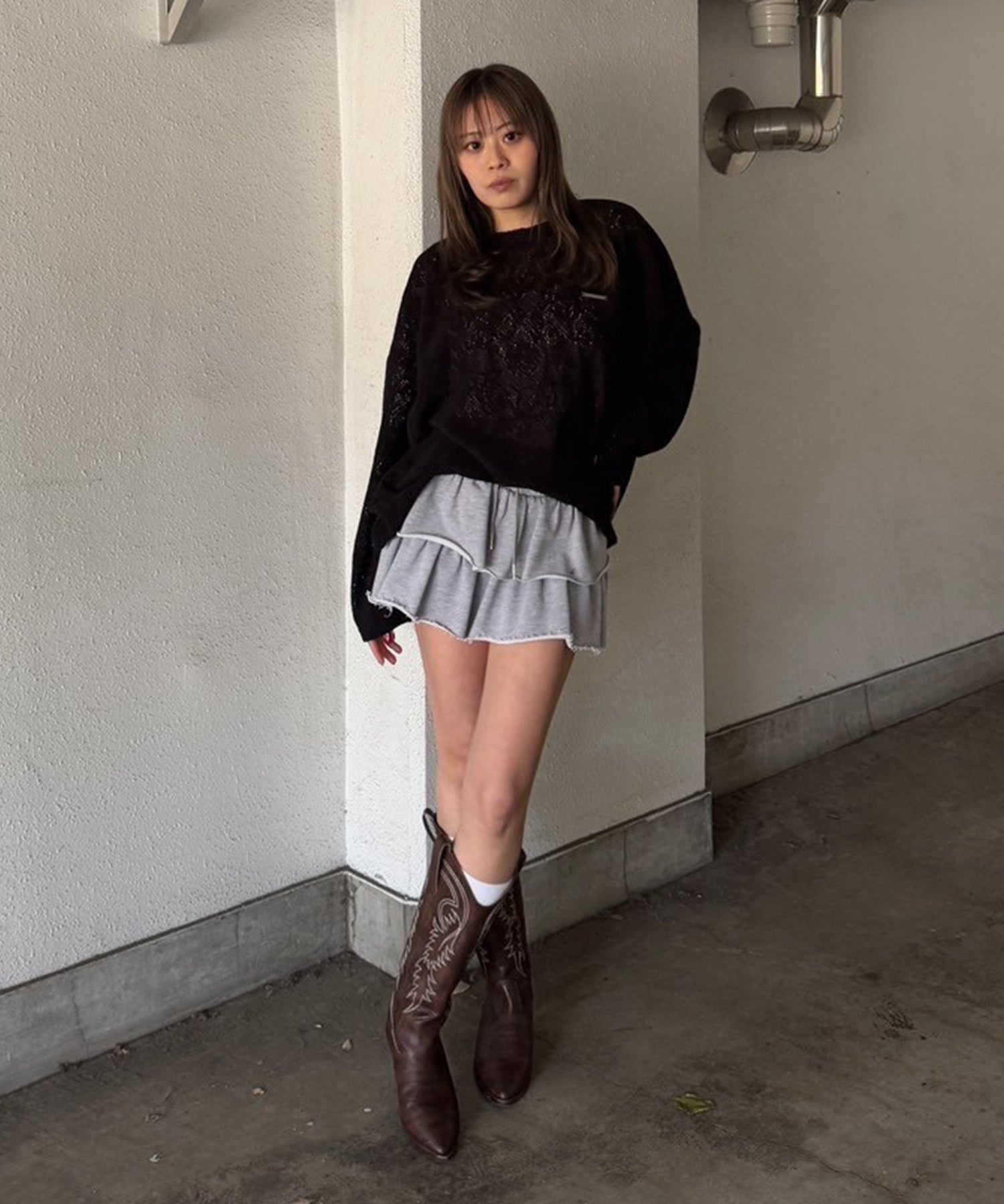 STAFF:160cm/COLOR:BLACK/SIZE:F