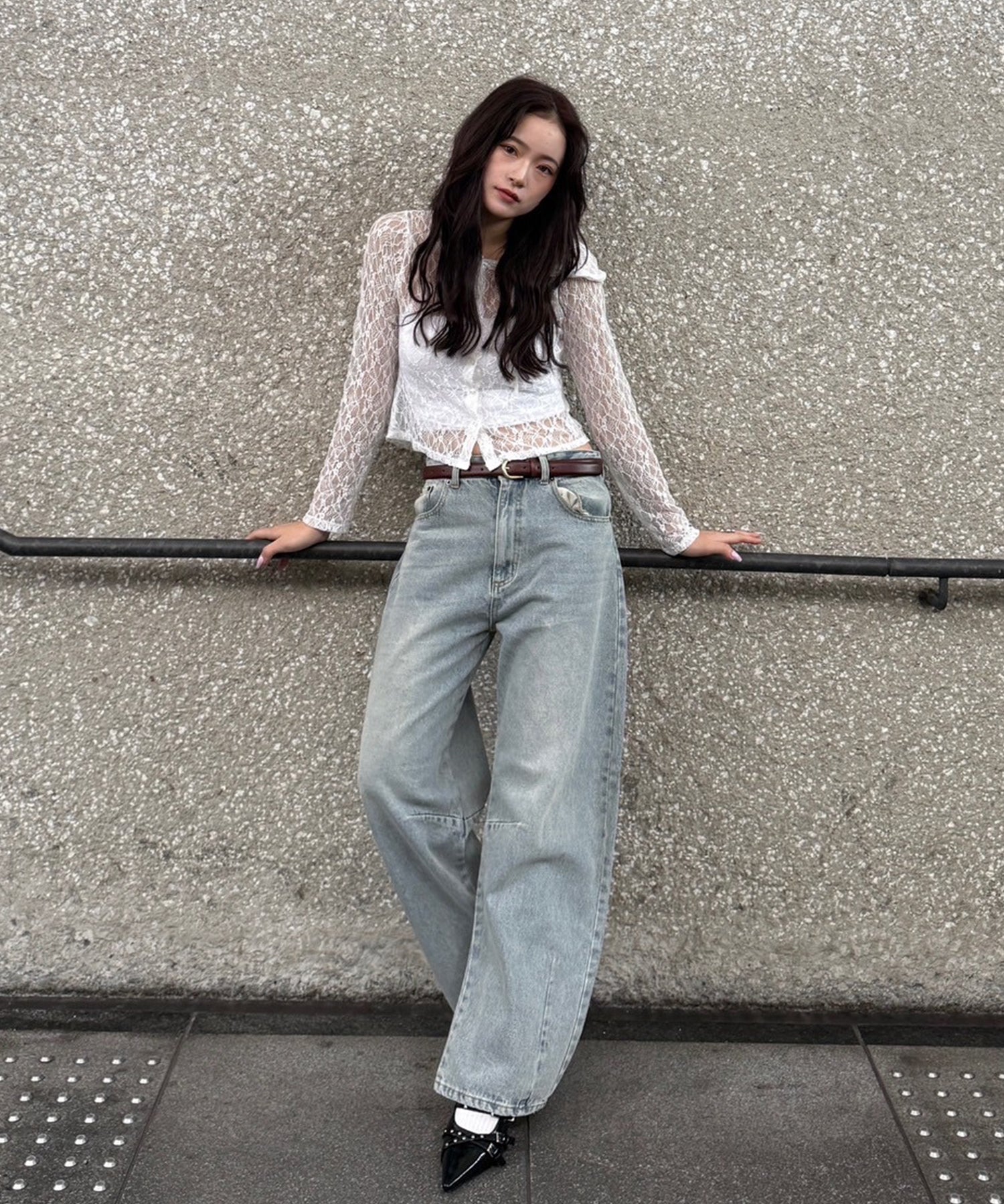 STAFF:170cm/COLOR:WHITE/SIZE:F