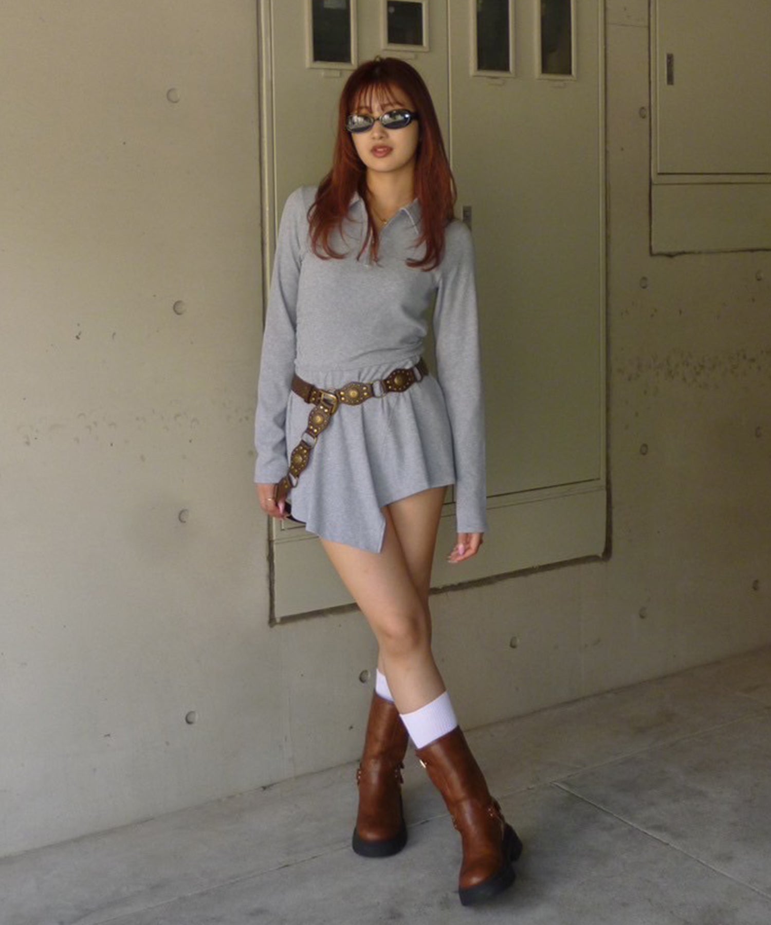 STAFF:163cm/COLOR:GRAY/SIZE:F