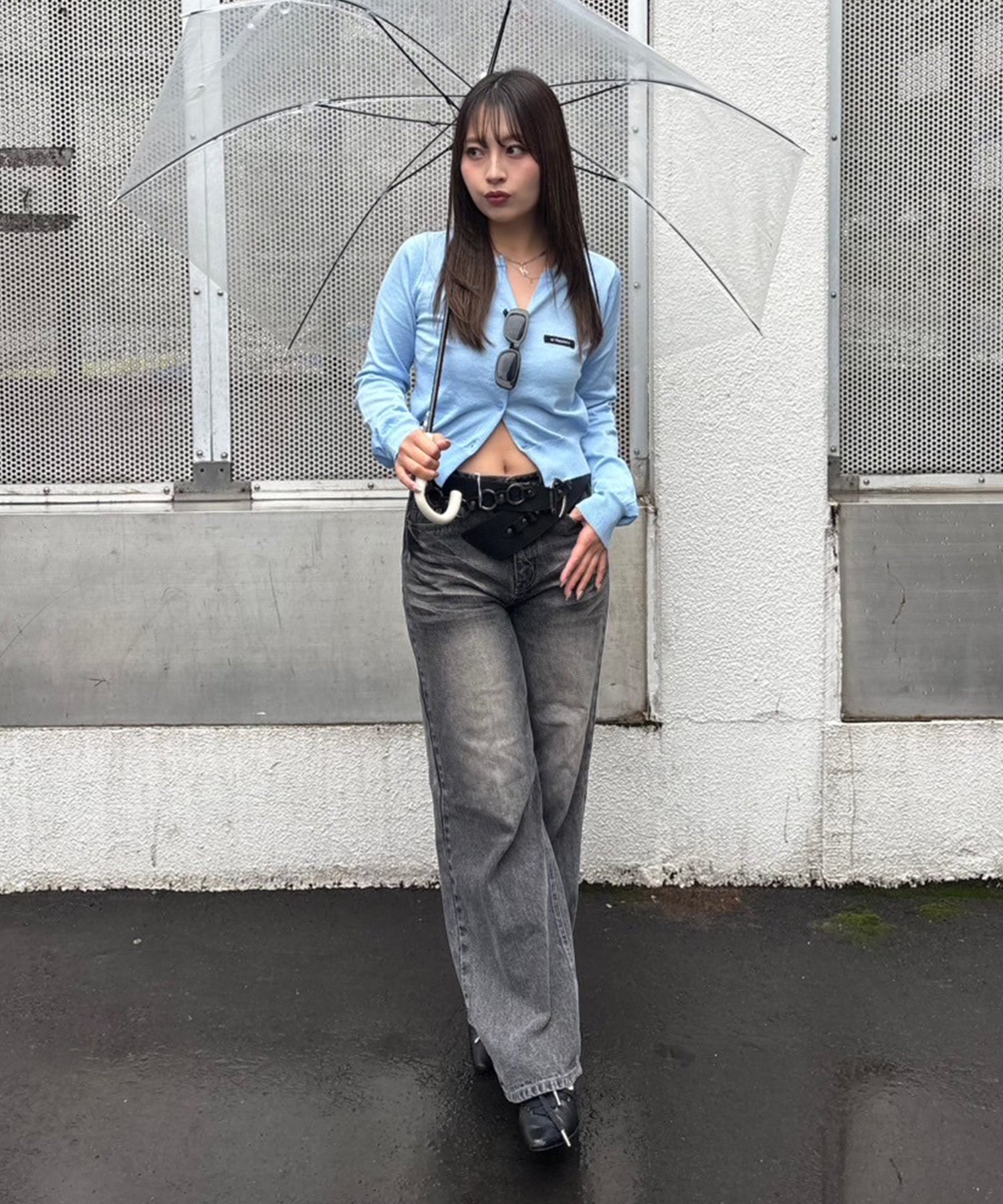 STAFF:161cm/COLOR:LIGHT BLUE/SIZE:F