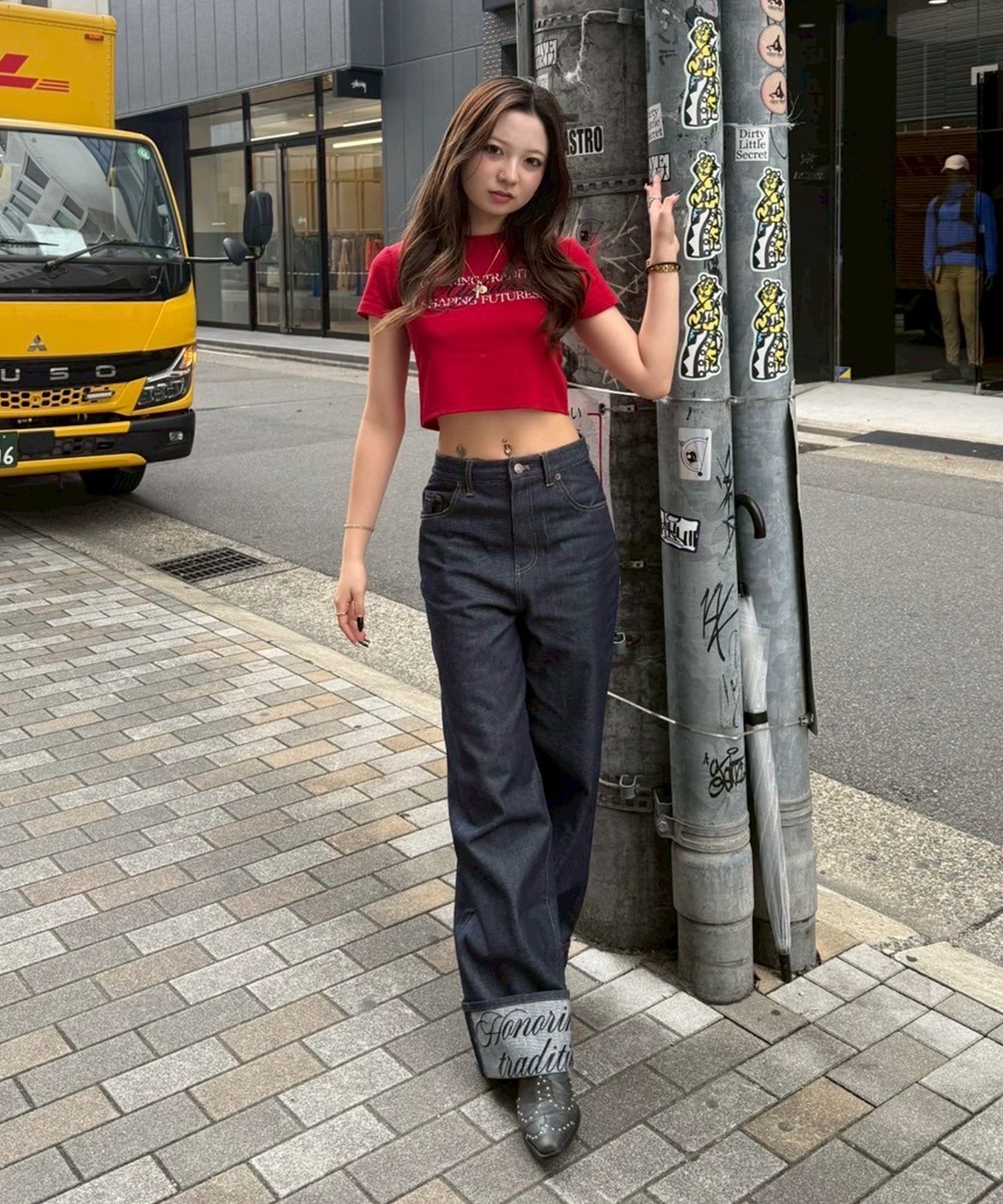 STAFF:160cm/COLOR:RED/SIZE:F