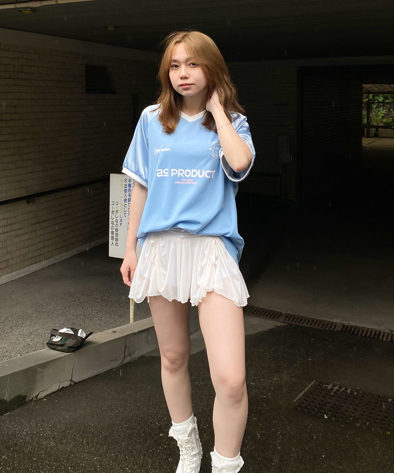 STAFF:159cm/COLOR:WHITE/SIZE:F