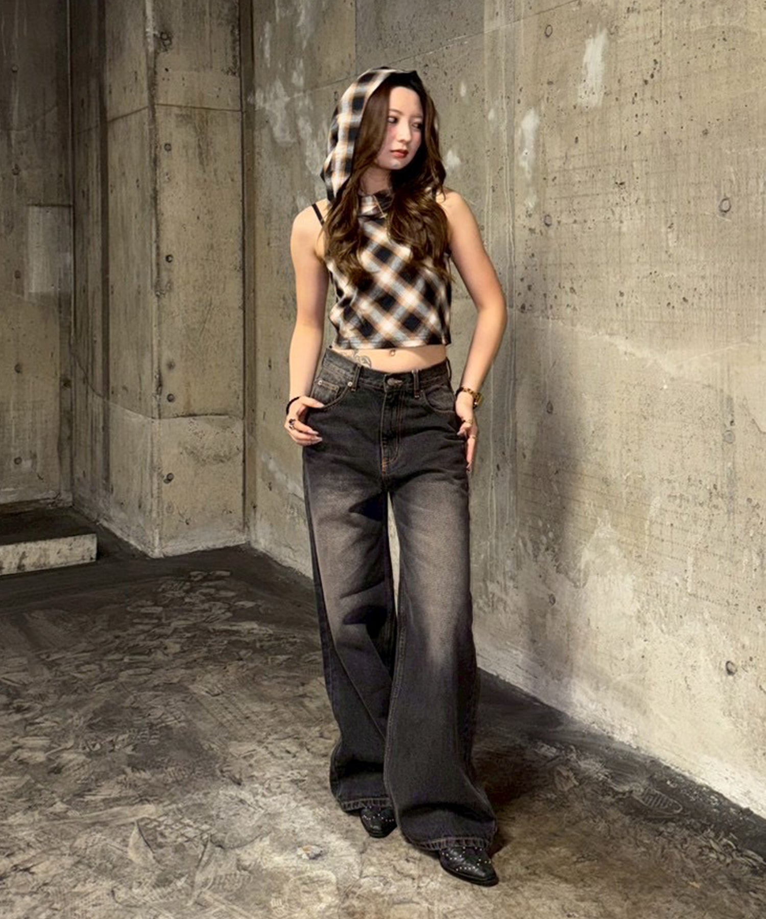 STAFF:160cm/COLOR:BROWN/SIZE:F