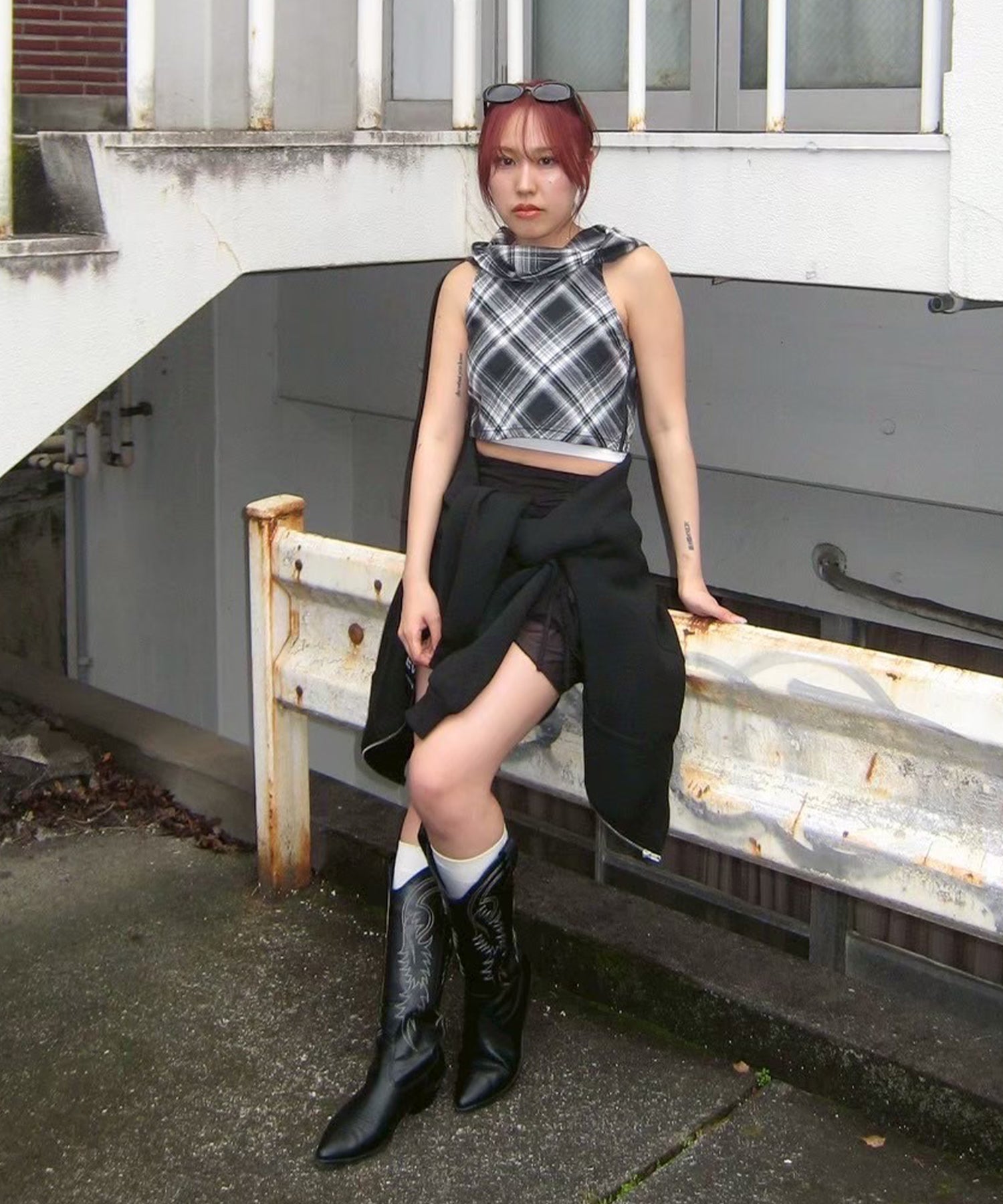 STAFF:158cm/COLOR:BLACK/SIZE:F