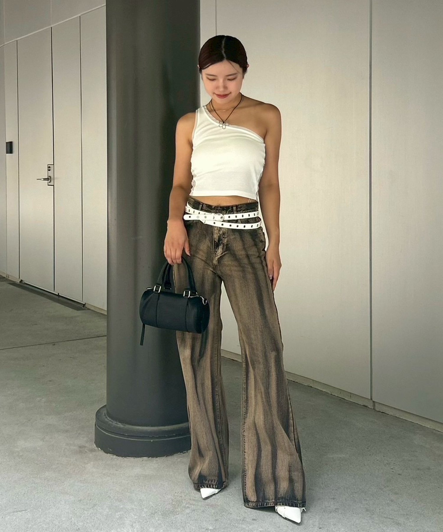 STAFF:163cm/COLOR:BLACK/SIZE:25