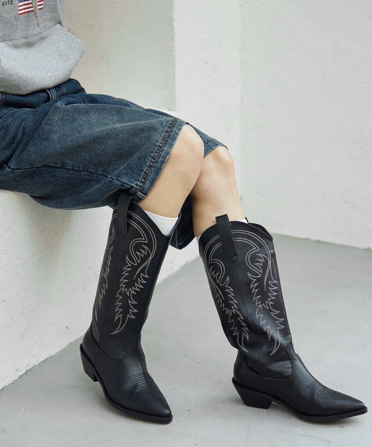 MODEL:170cm/COLOR:BLACK/SIZE:L