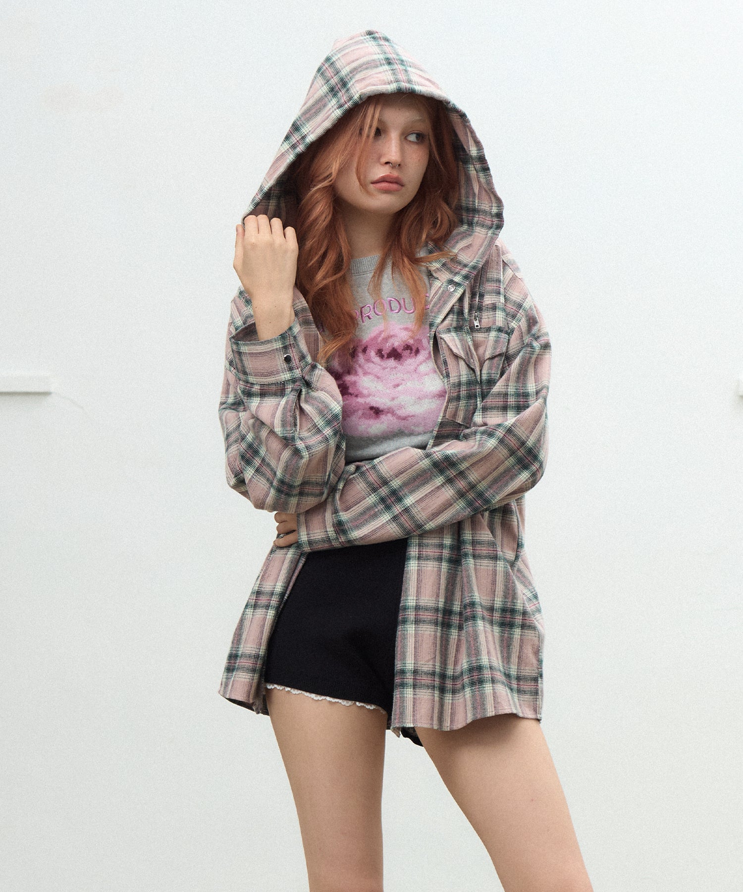 MODEL:170cm/COLOR:PINK/SIZE:F