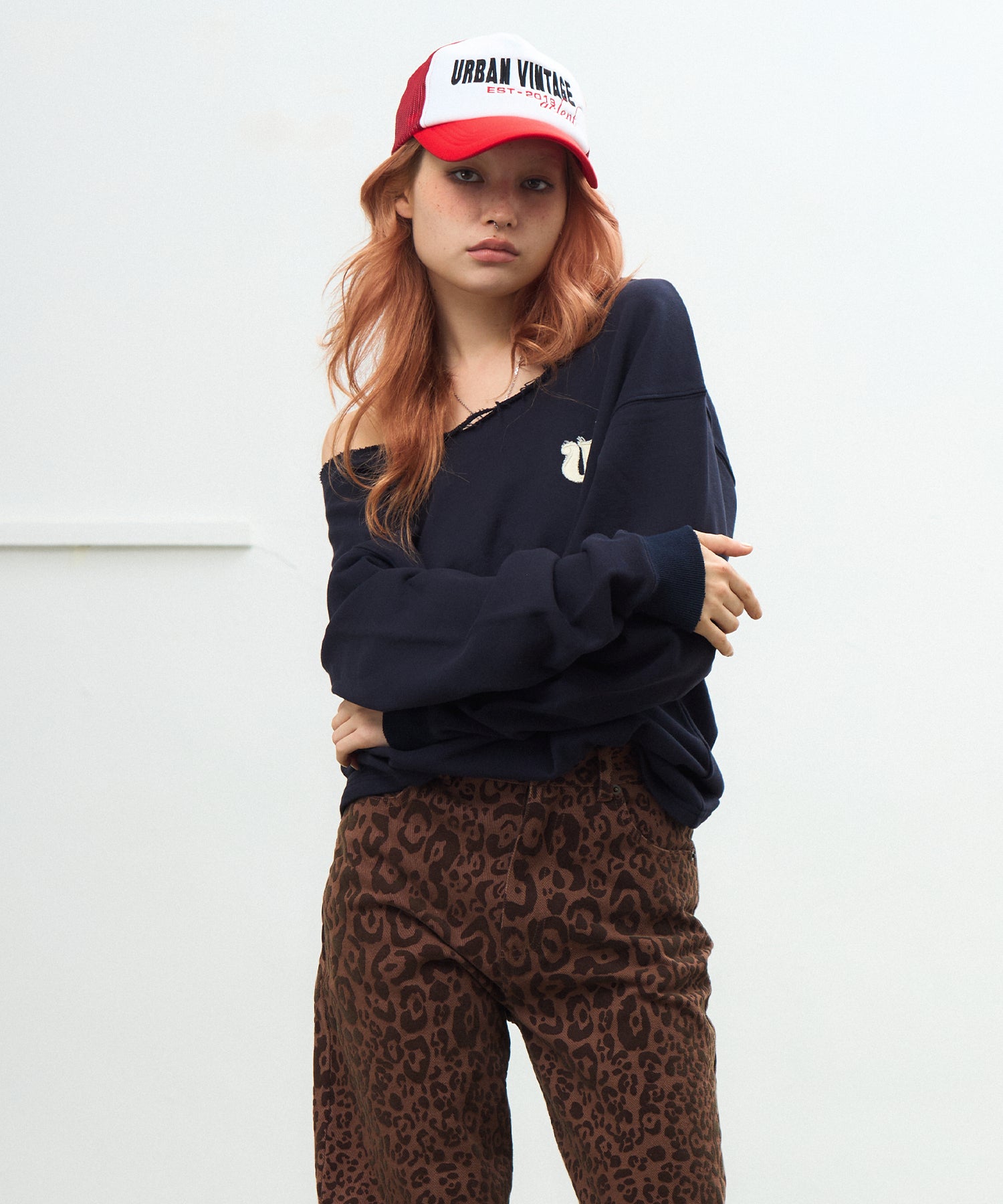 MODEL:170cm/COLOR:NAVY/SIZE:F