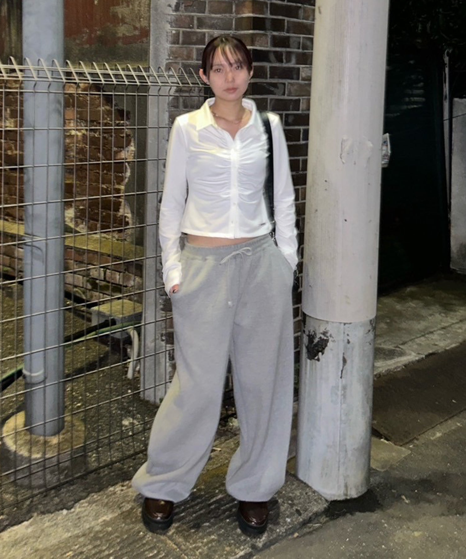 STAFF:159cm/COLOR:WHITE/SIZE:F