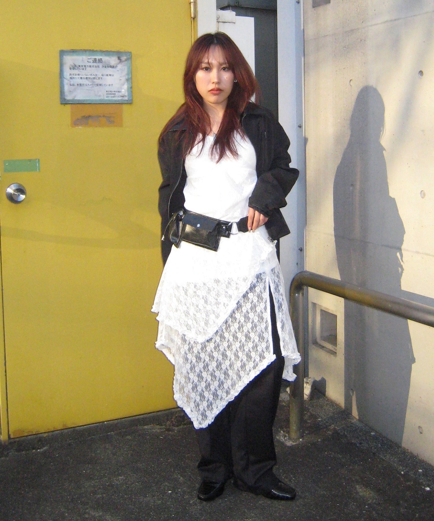 STAFF:158cm/COLOR:WHITE/SIZE:F