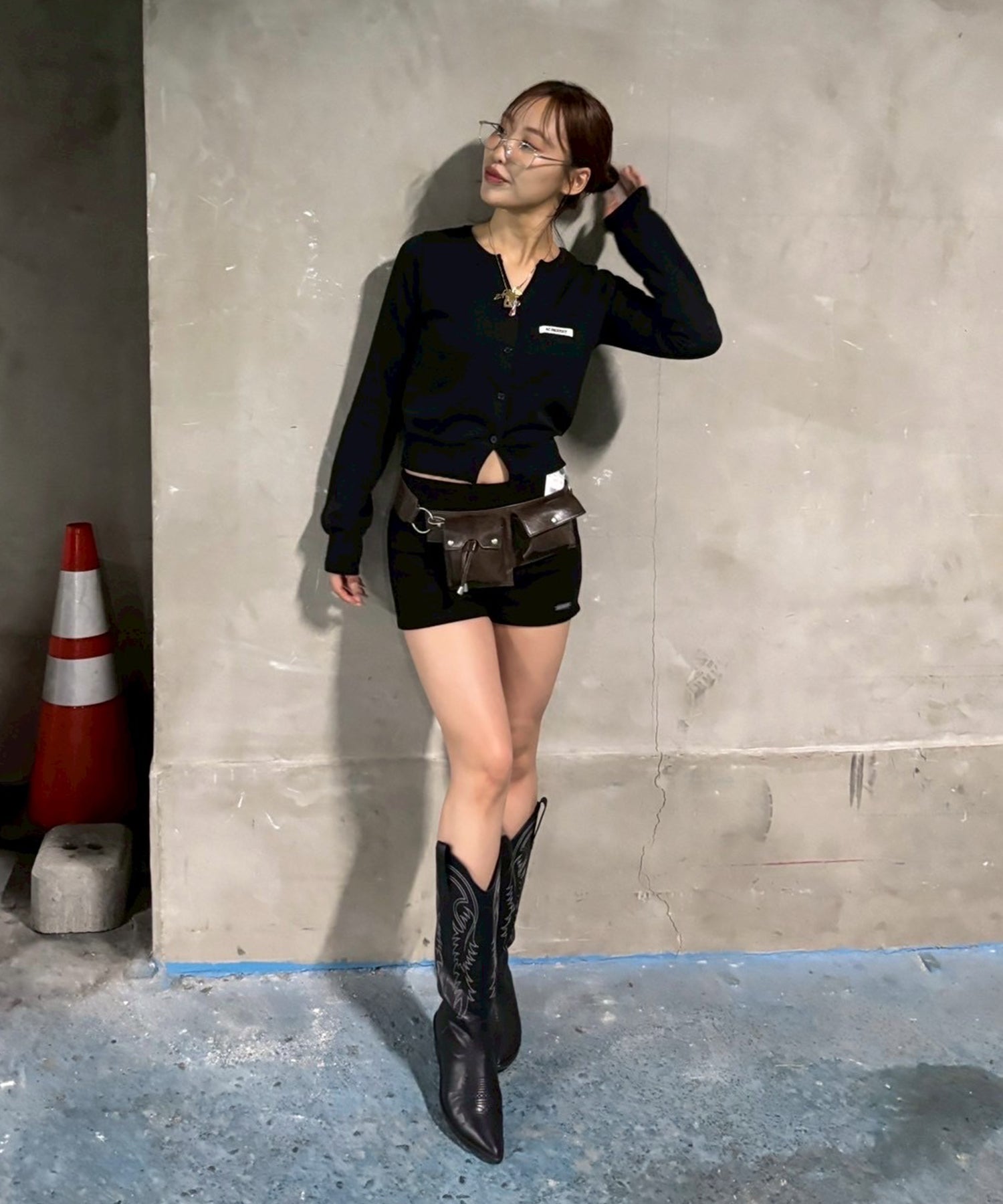 STAFF:163cm/COLOR:BLACK/SIZE:F