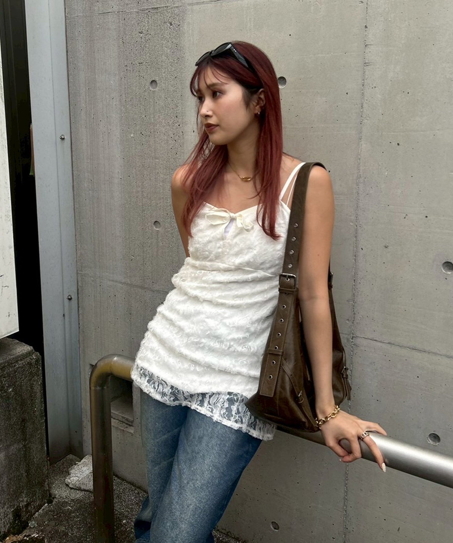 STAFF:163cm/COLOR:WHITE/SIZE:F