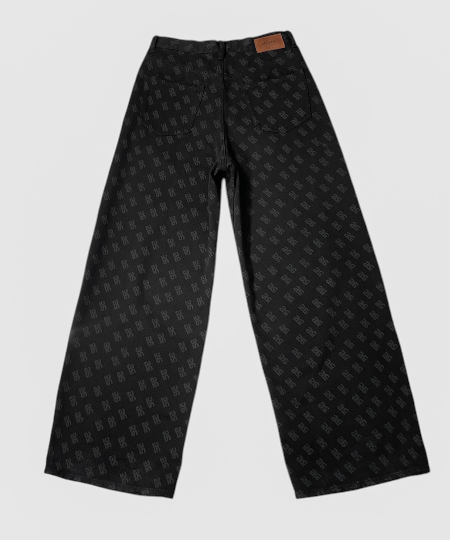 Logo print J/W wide straight pants