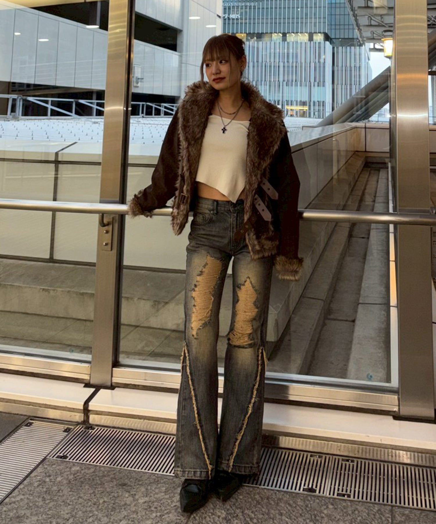 MODEL:151cm/COLOR:BLUE/SIZE:23