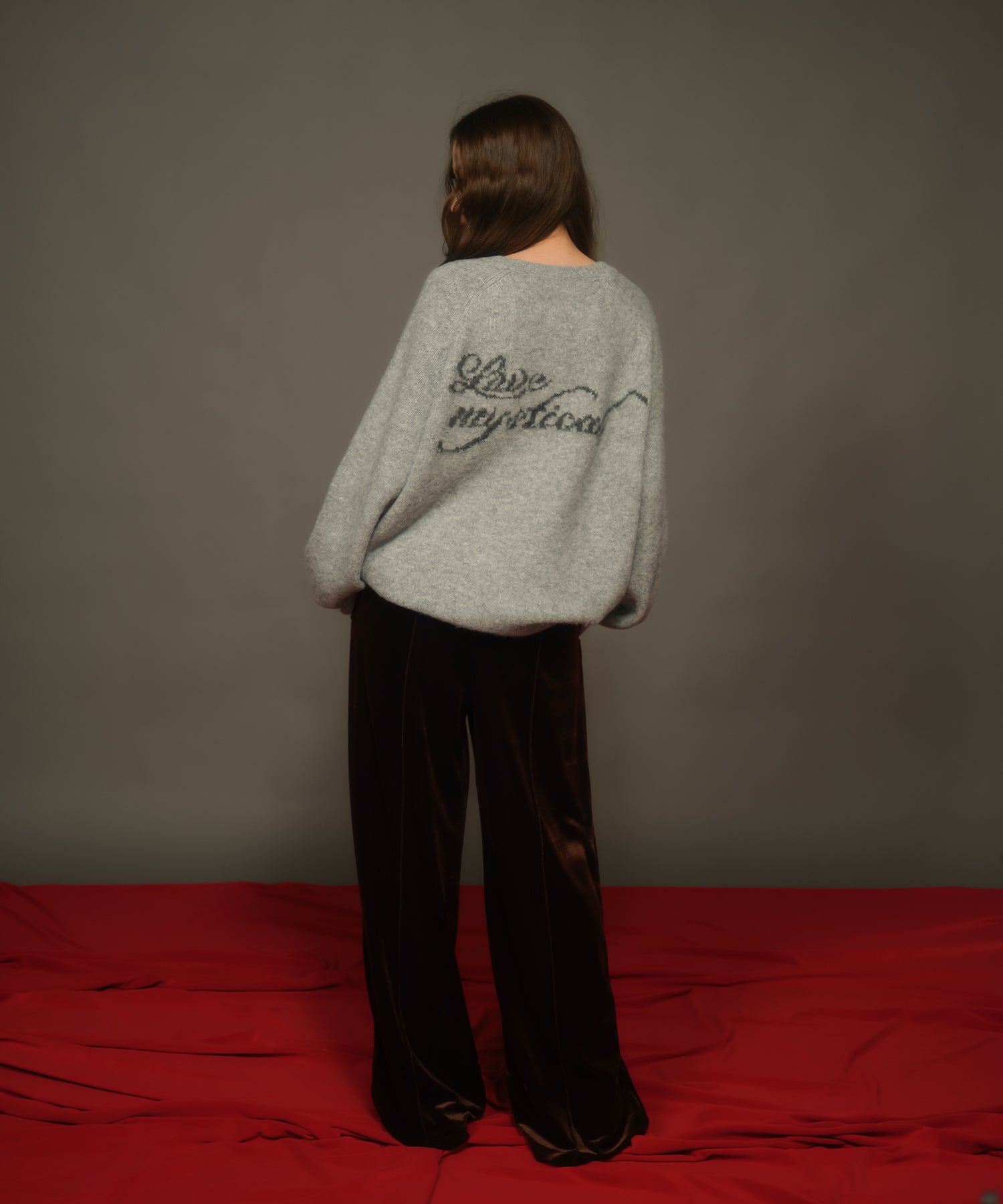 MODEL:163cm/COLOR:GRAY/SIZE:F