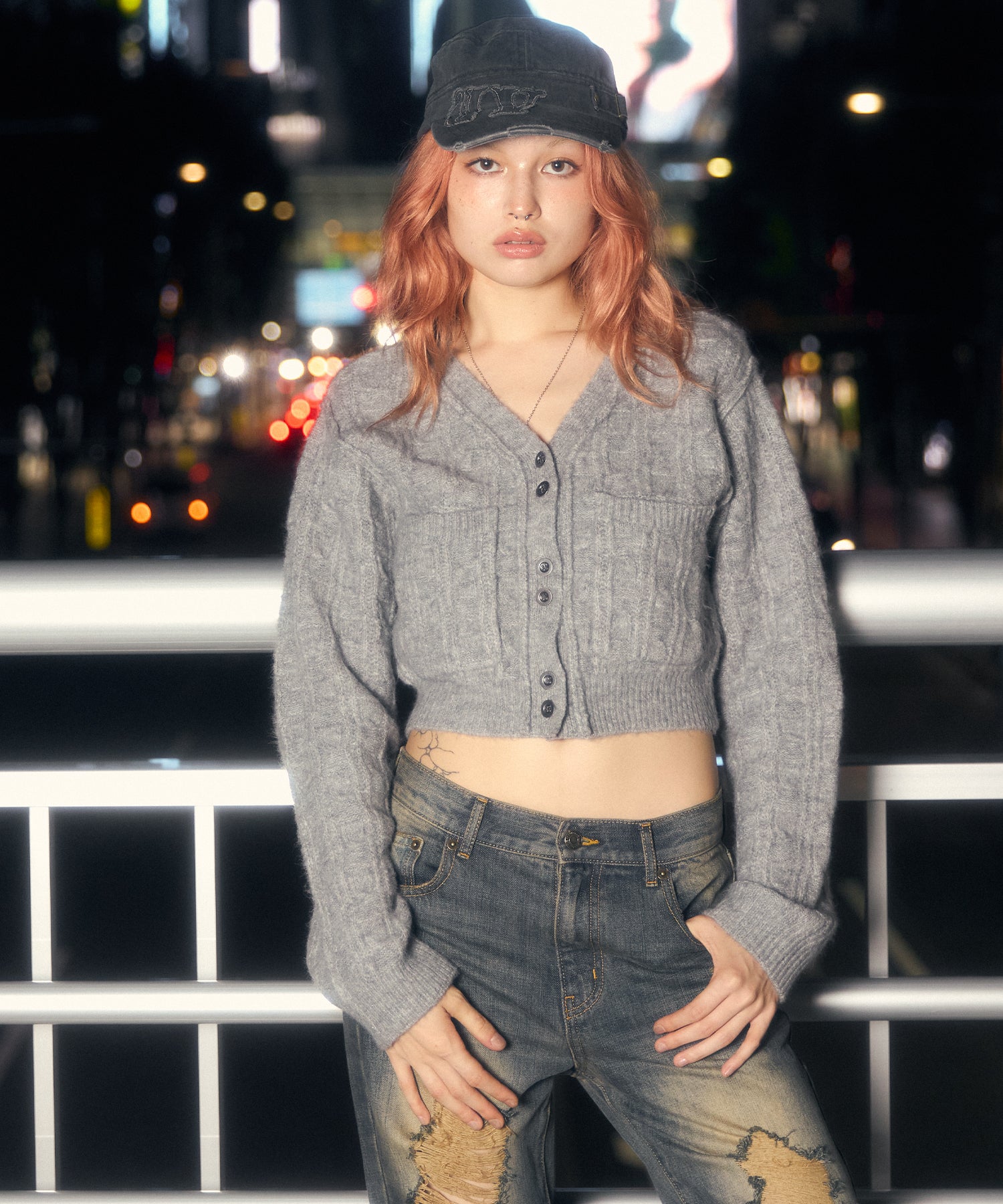 MODEL:170cm/COLOR:GRAY/SIZE:F