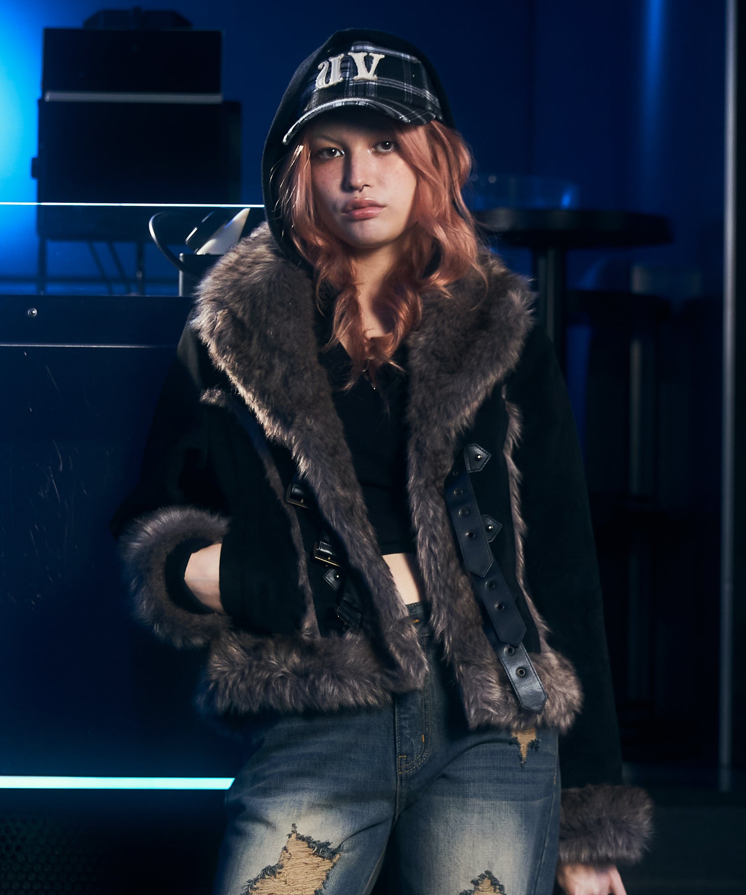 MODEL:170cm/COLOR:BLACK/SIZE:M