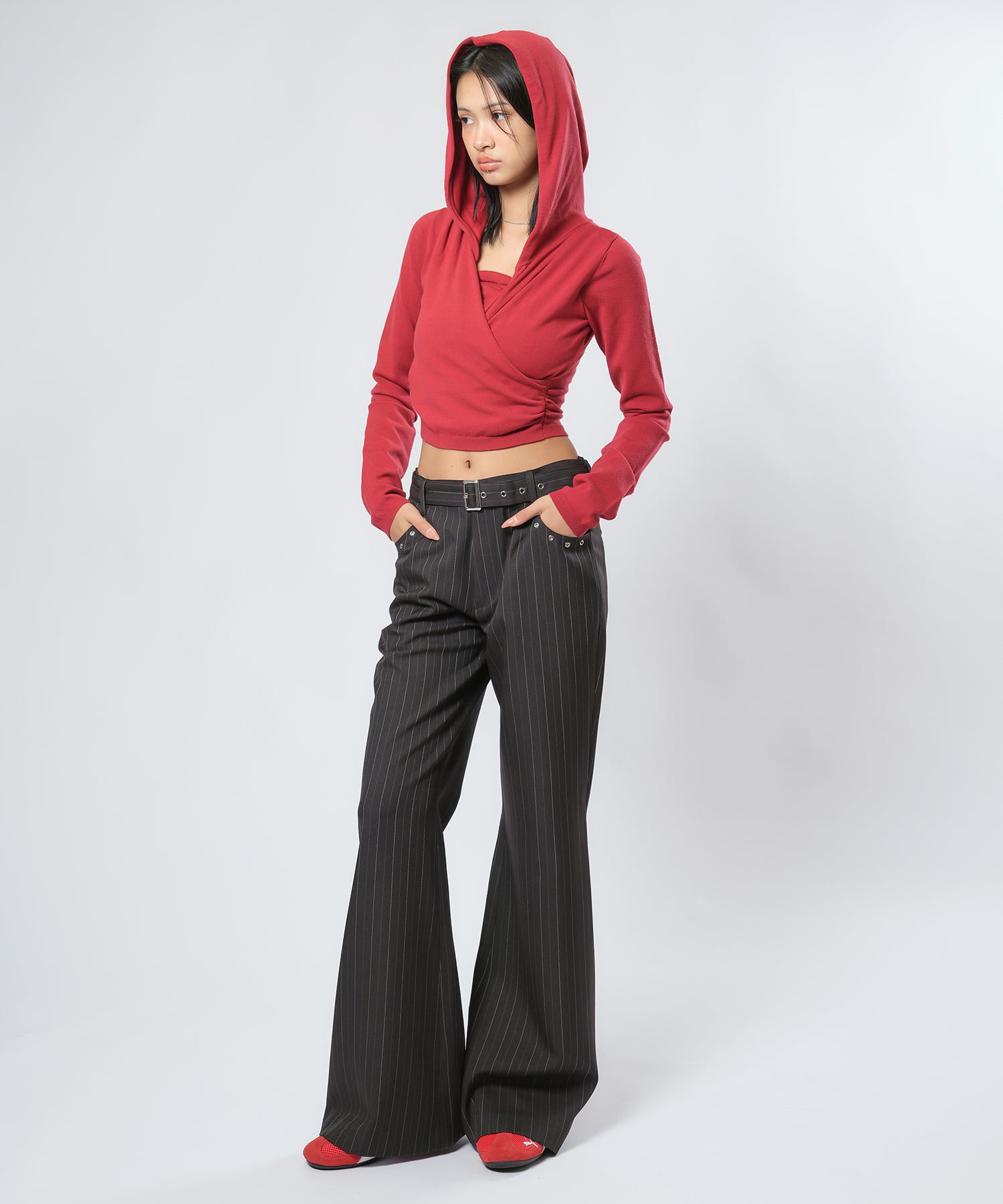 MODEL:170cm/COLOR:RED/SIZE:F