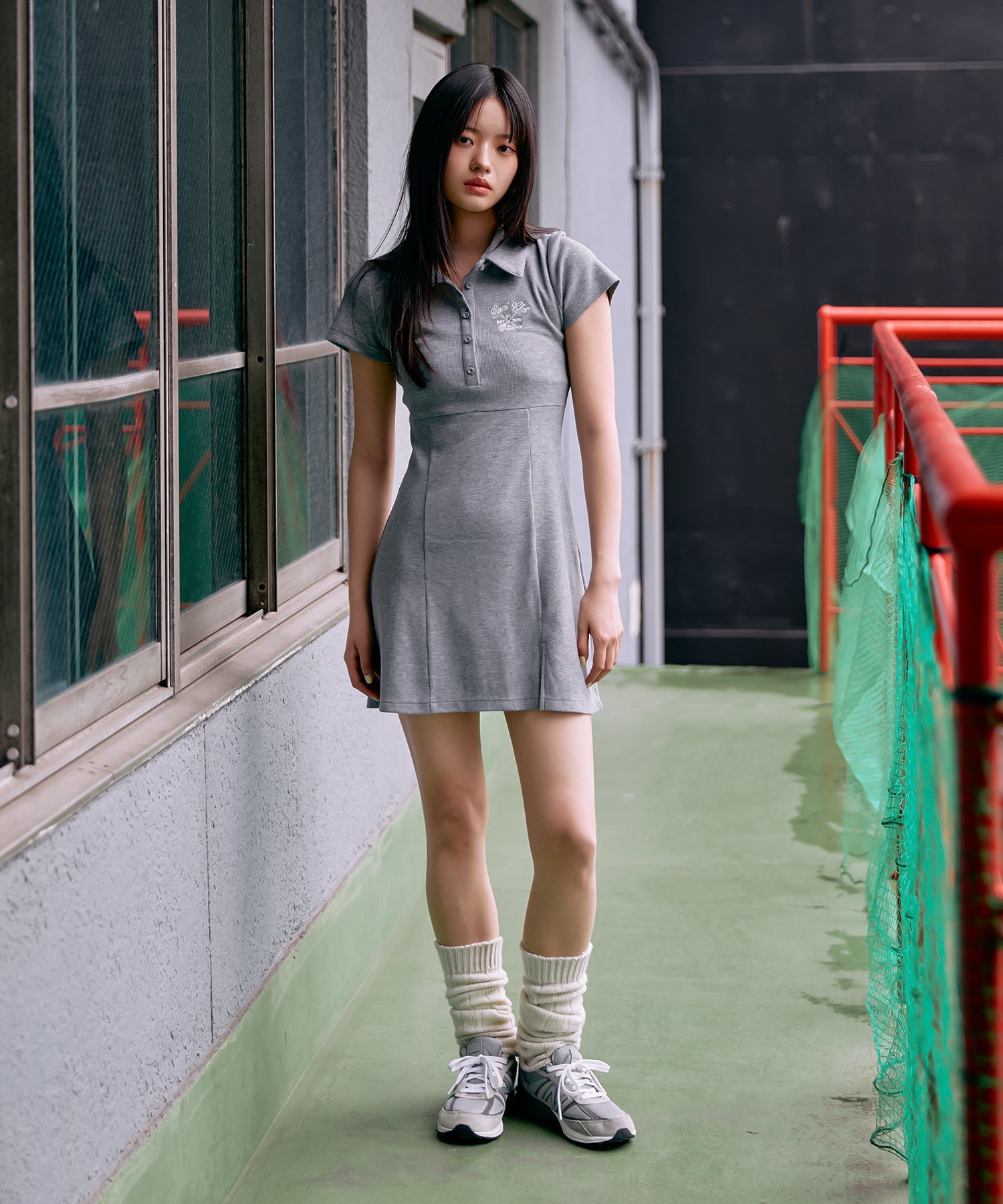 MODEL:168cm/COLOR:GRAY/SIZE:F