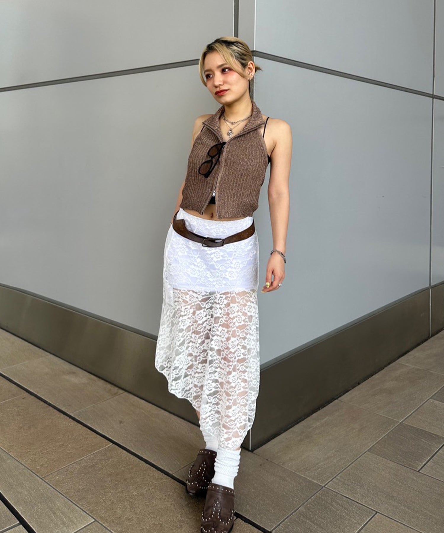 STAFF:151cm/COLOR:WHITE/SIZE:F