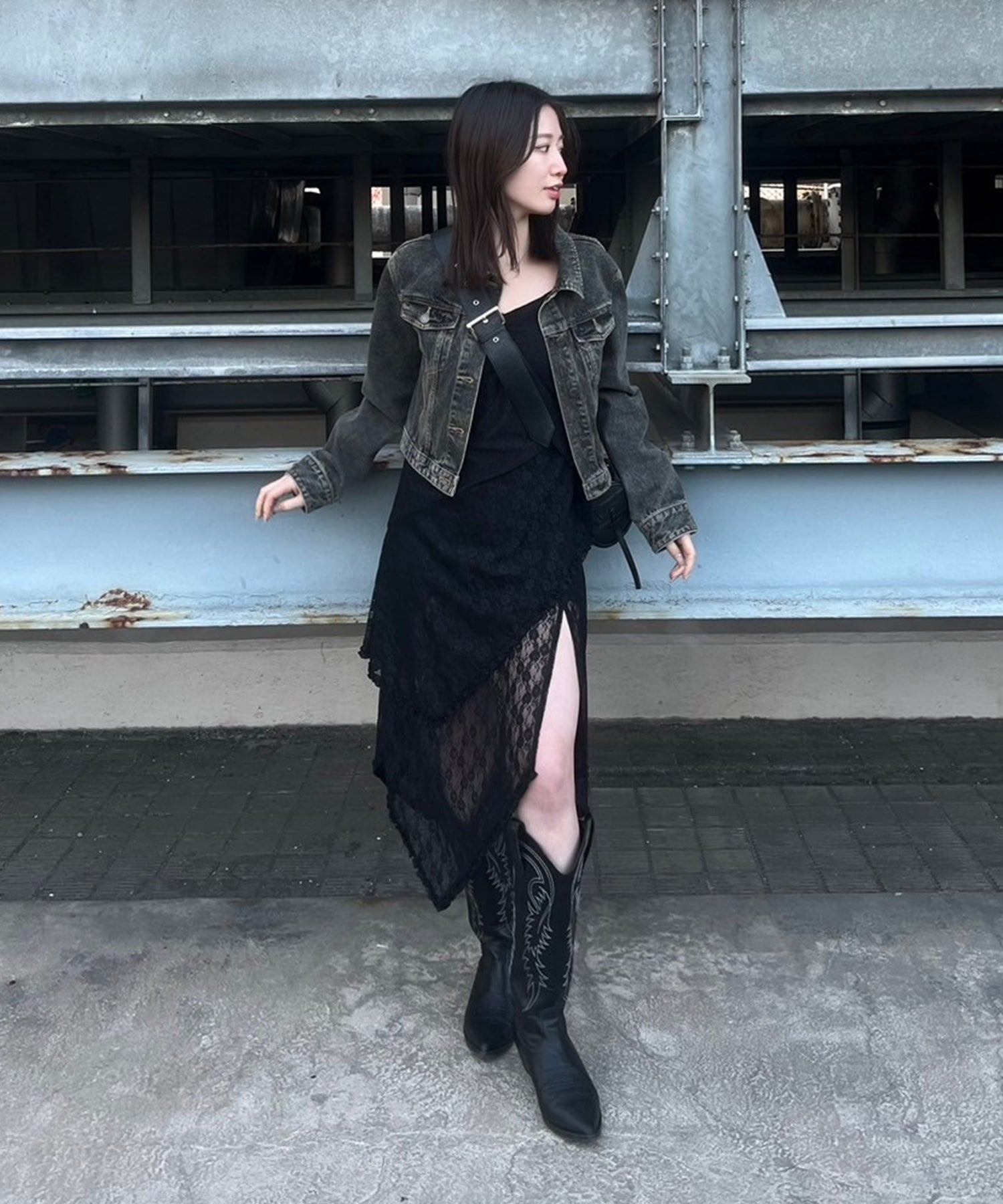 STAFF:160cm/COLOR:BLACK/SIZE:F