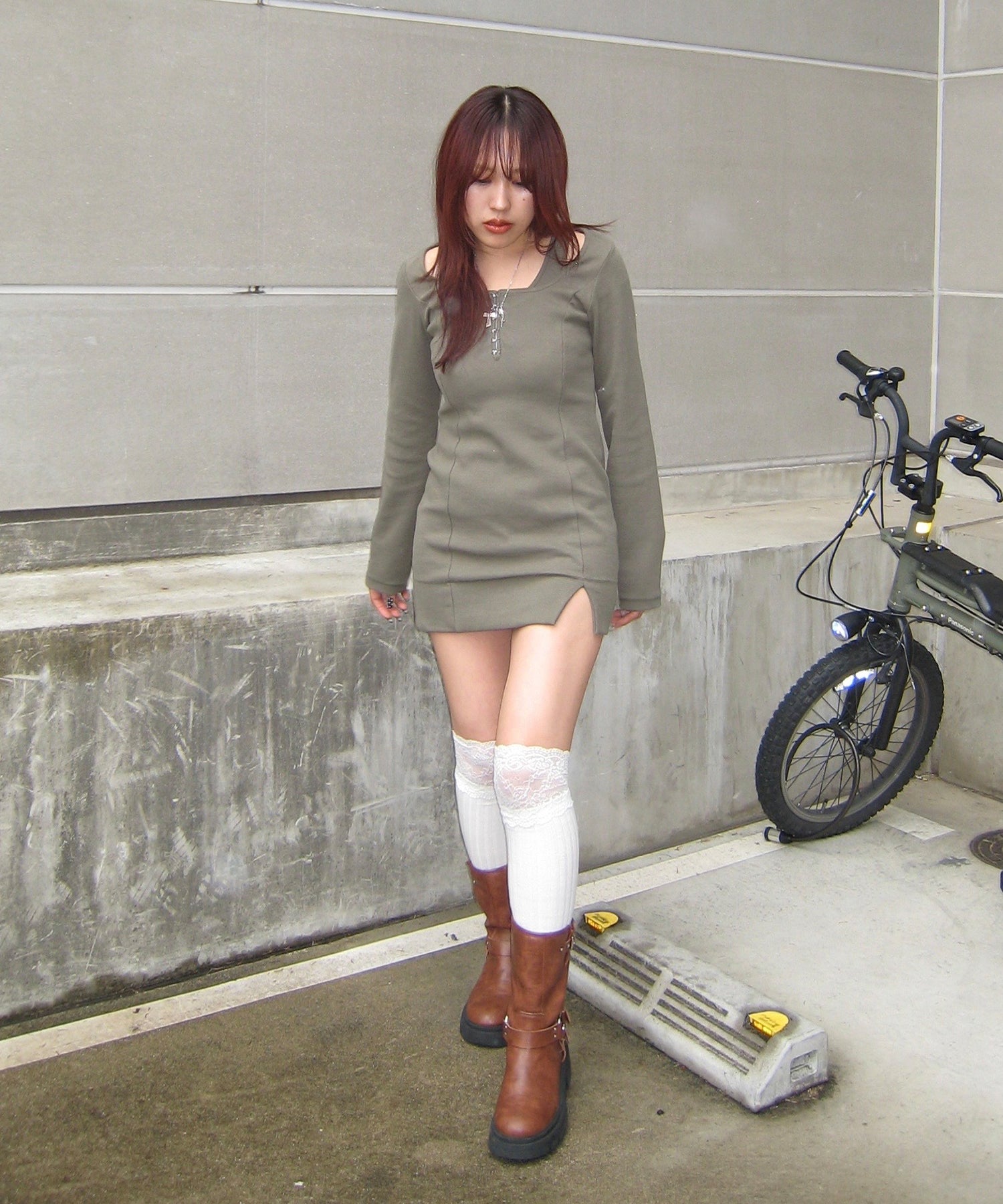 STAFF:158cm/COLOR:KHAKI/SIZE:F