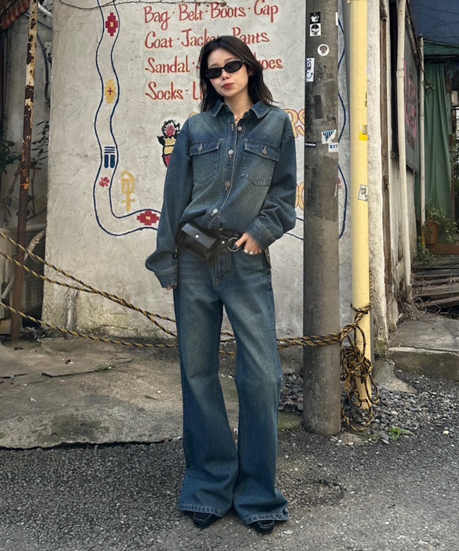 STAFF:154cm/COLOR:BLUE/SIZE:F