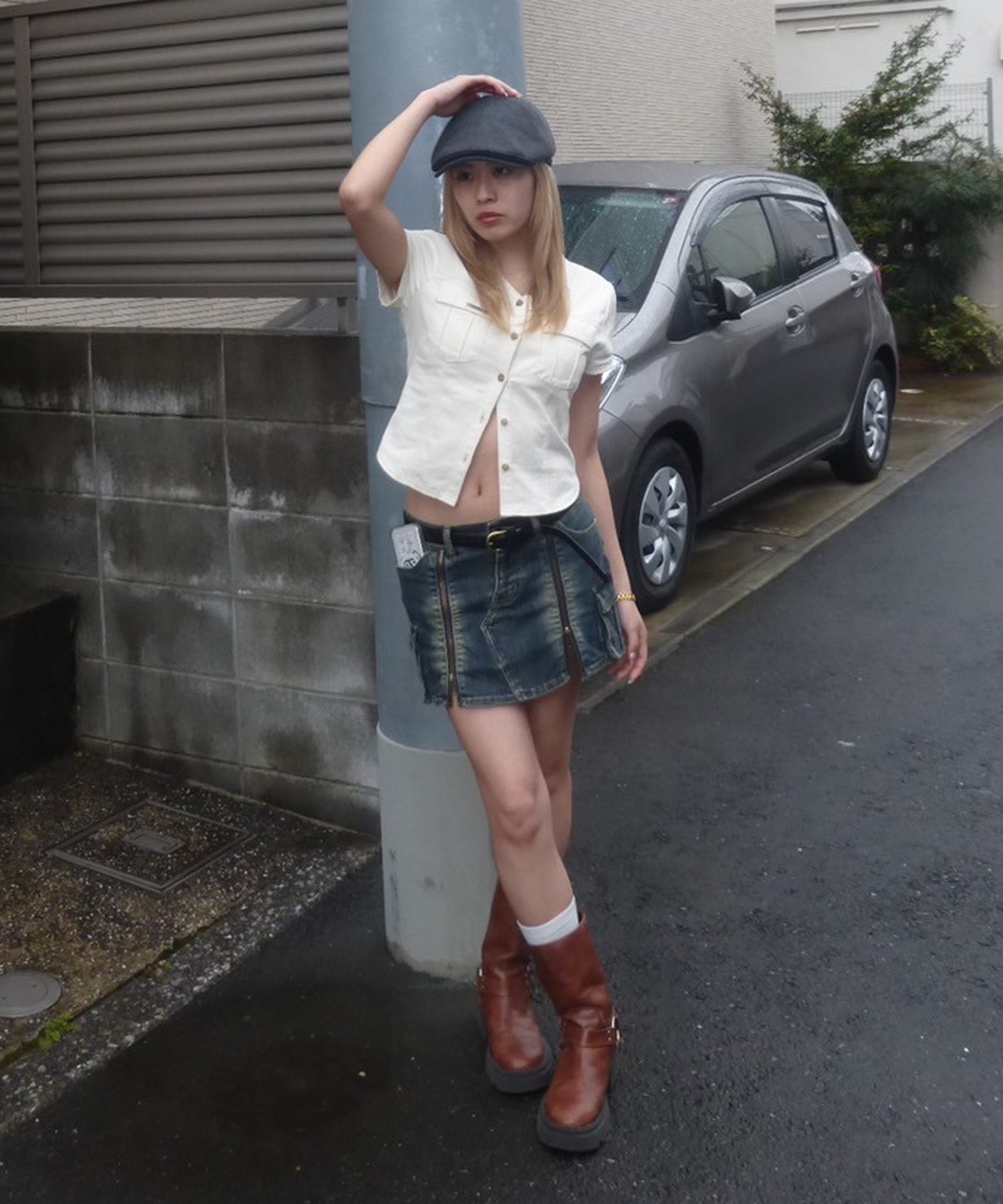 STAFF:160cm/COLOR:BLUE/SIZE:S