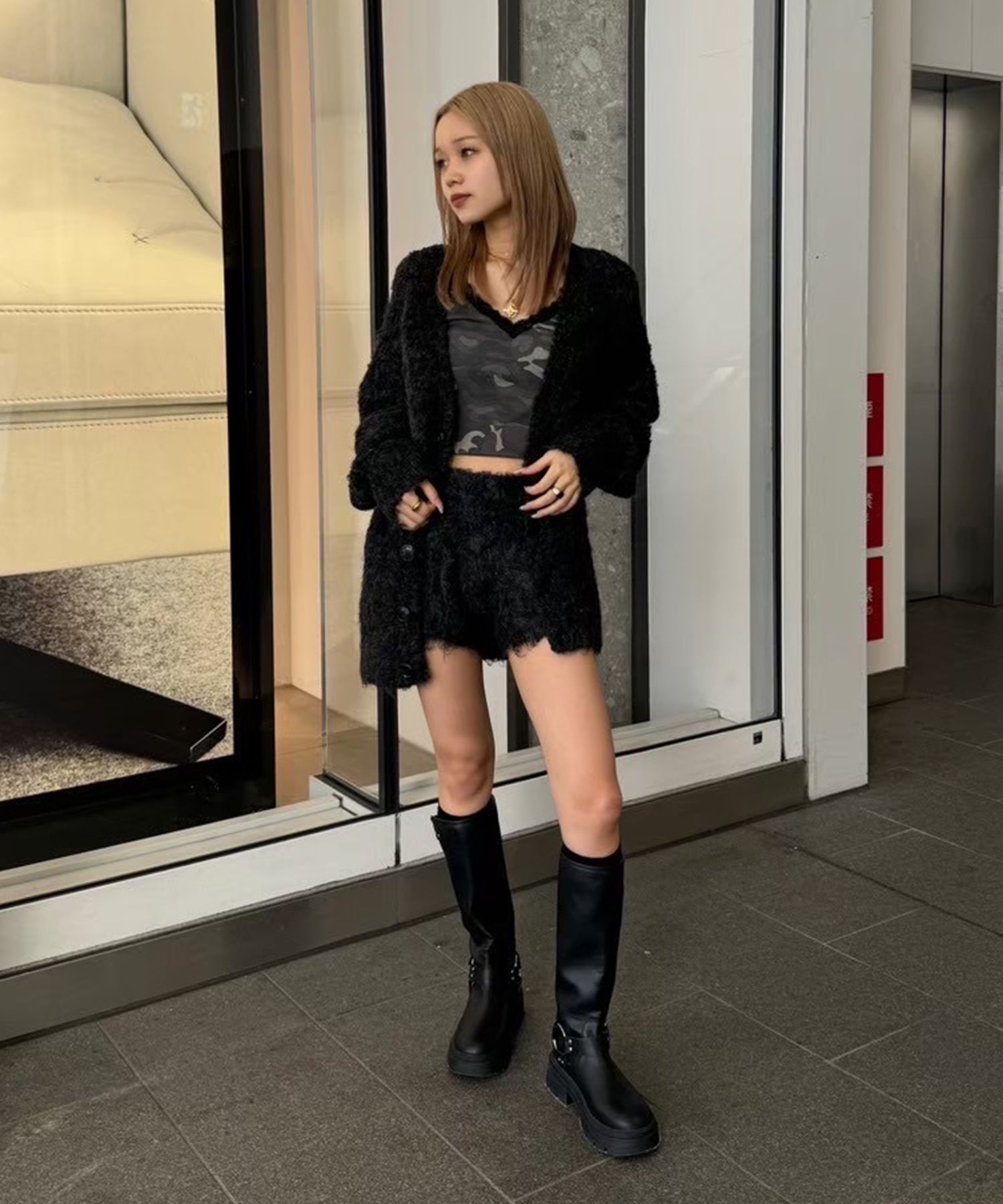 STAFF:155cm/COLOR:BLACK/SIZE:M