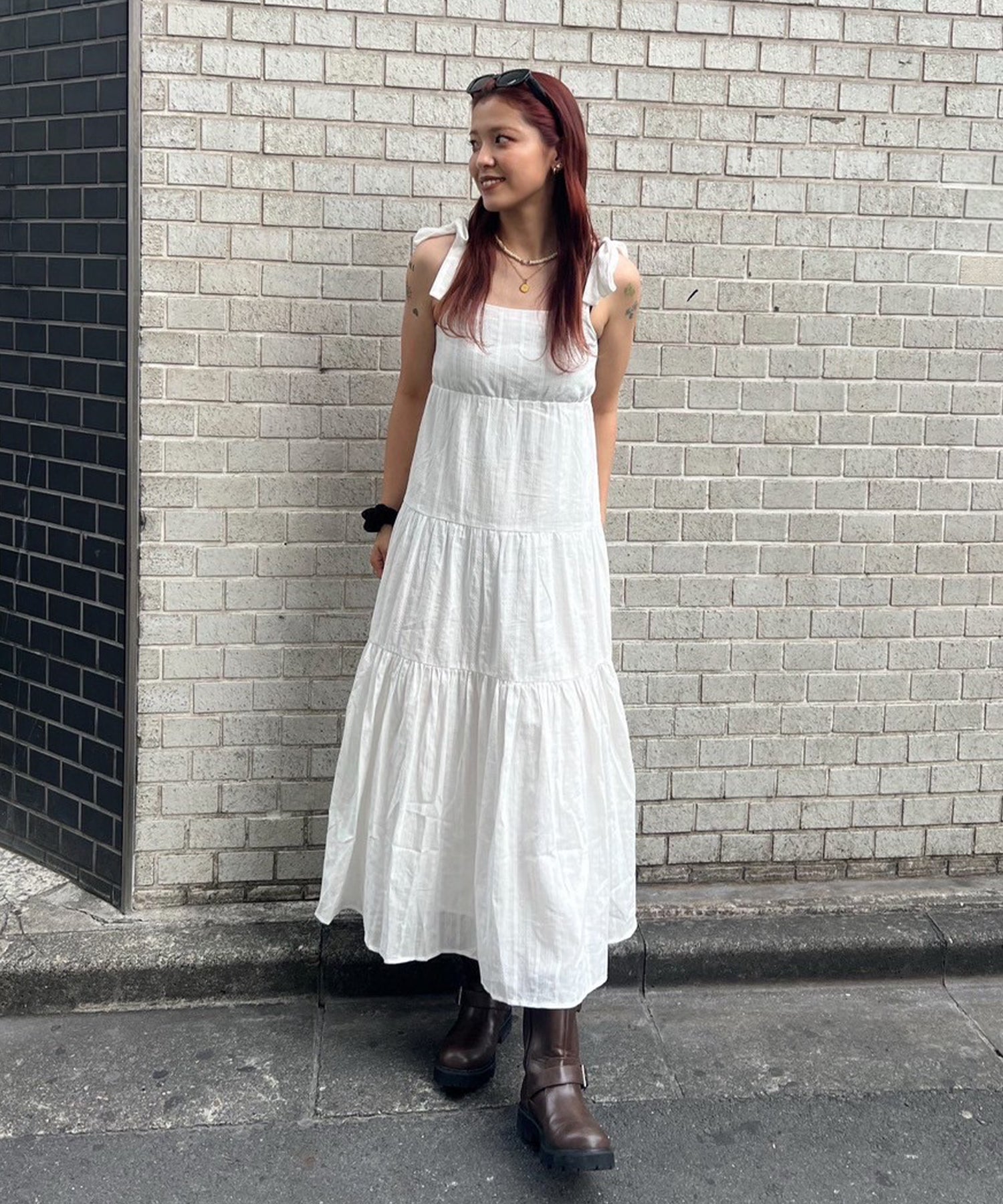 STAFF:169cm/COLOR:WHITE/SIZE:F