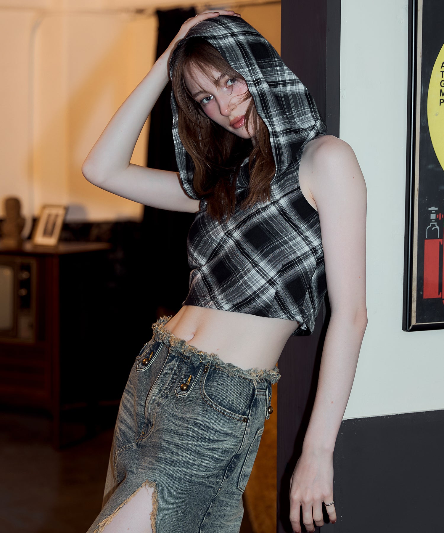 MODEL:174cm/COLOR:BLACK/SIZE:F