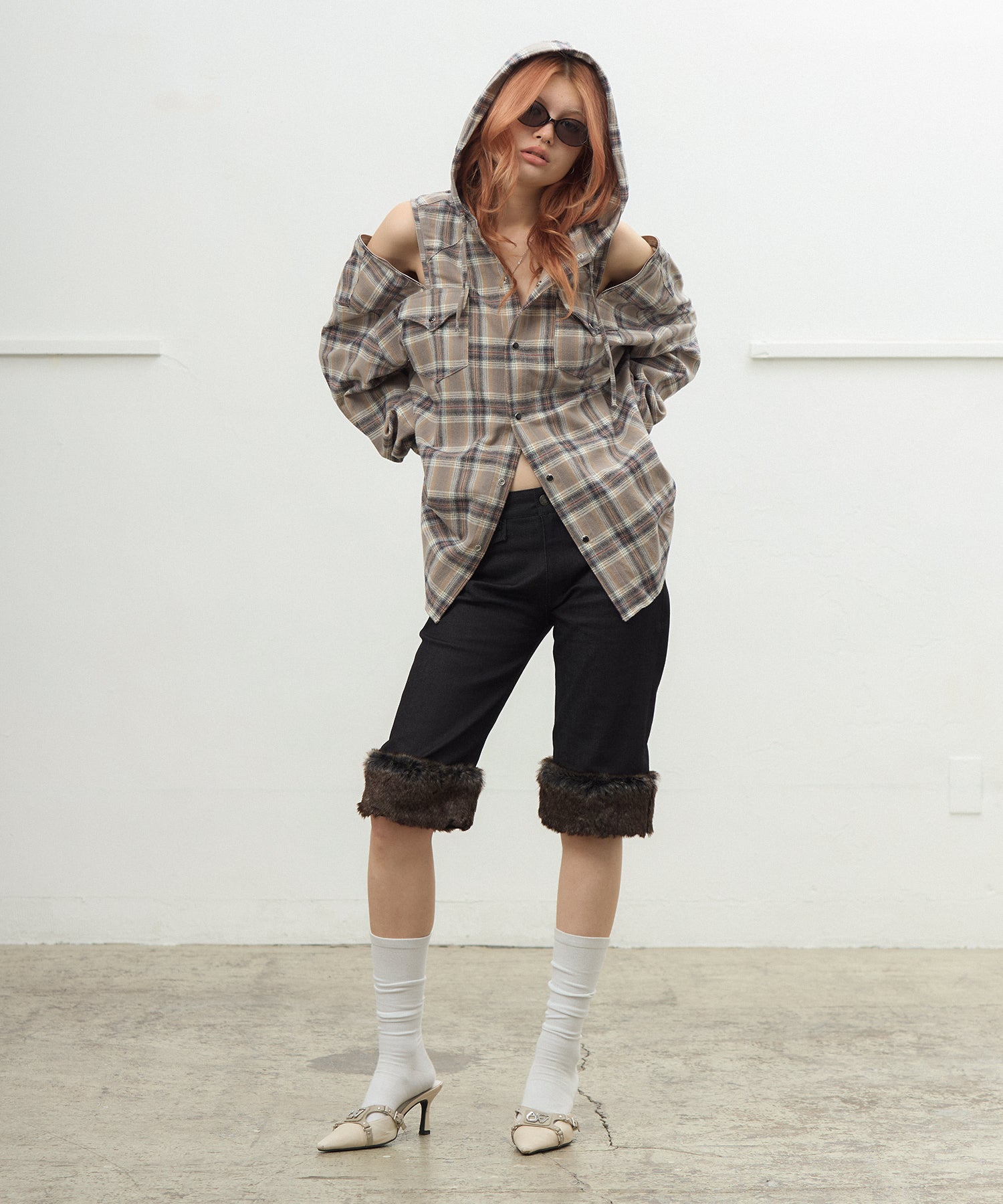 MODEL:170cm/COLOR:BEIGE/SIZE:F