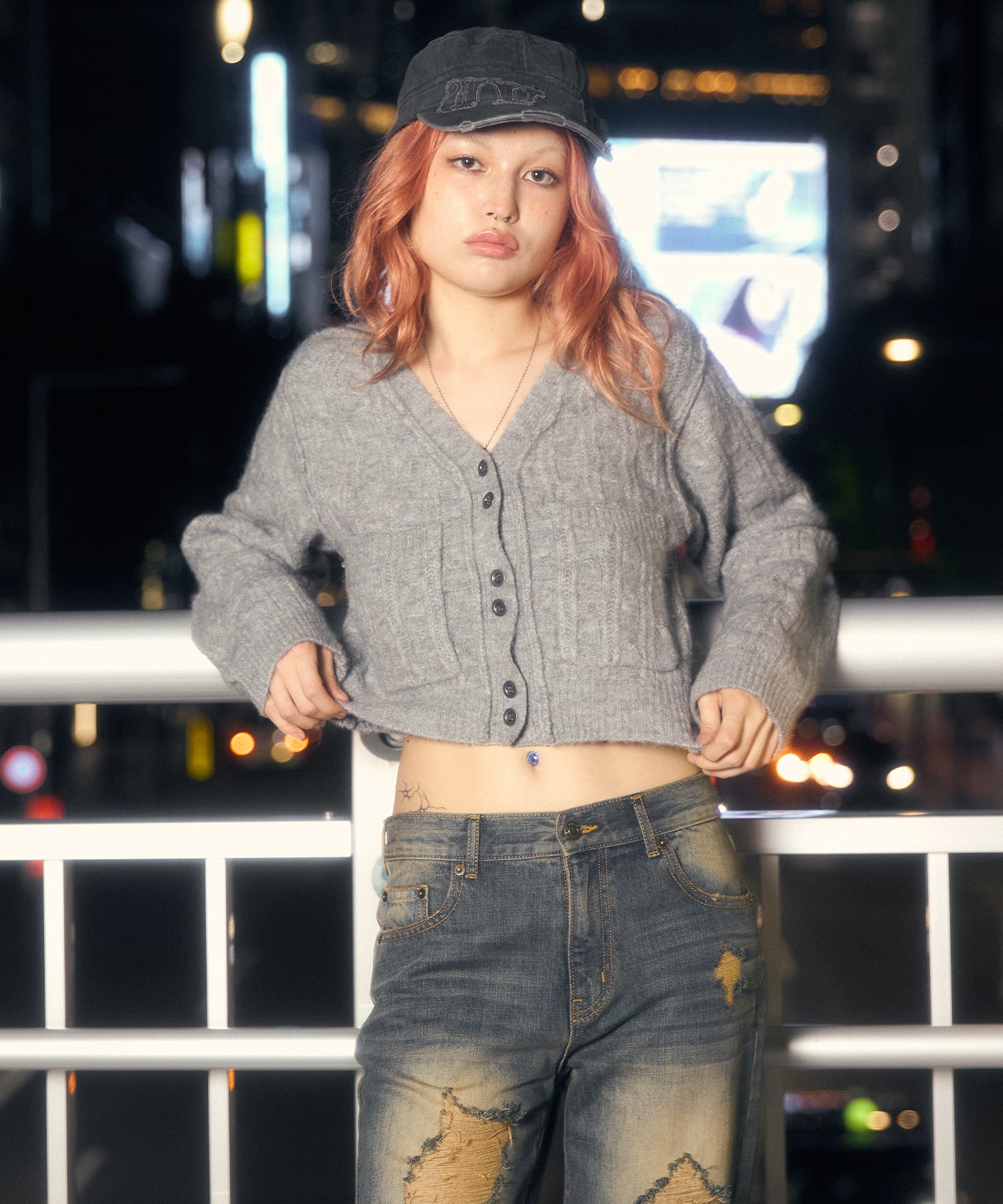 MODEL:170cm/COLOR:GRAY/SIZE:F