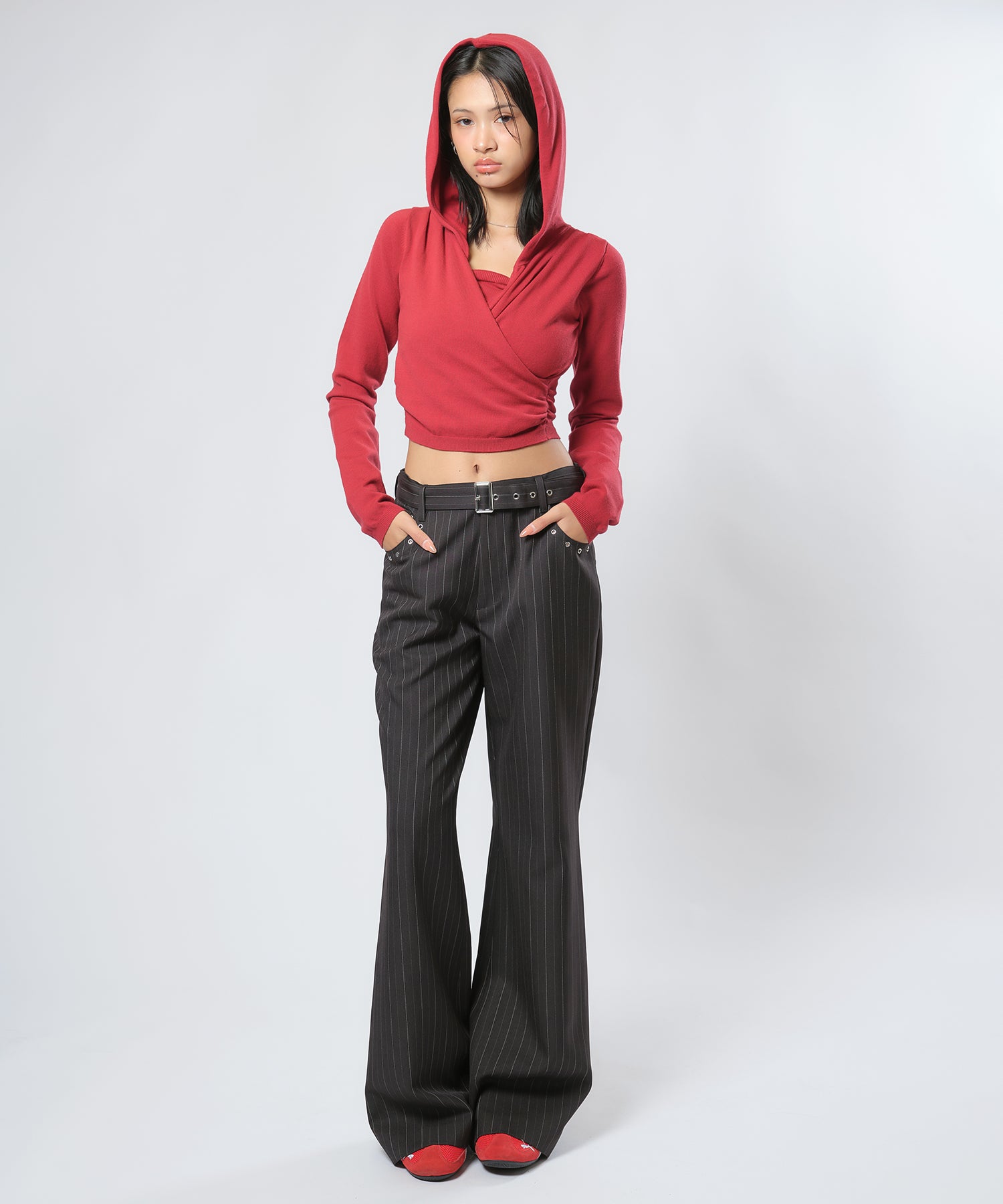 MODEL:170cm/COLOR:RED/SIZE:F