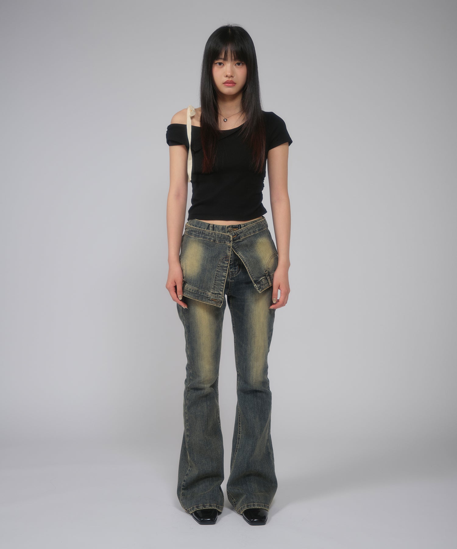 MODEL:168cm/COLOR:BLACK/SIZE:F