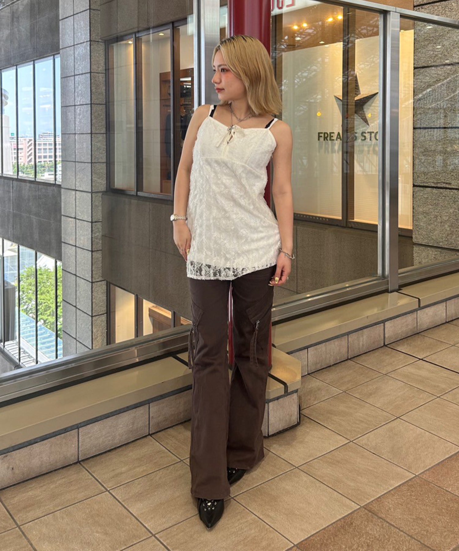 STAFF:151cm/COLOR:WHITE/SIZE:F