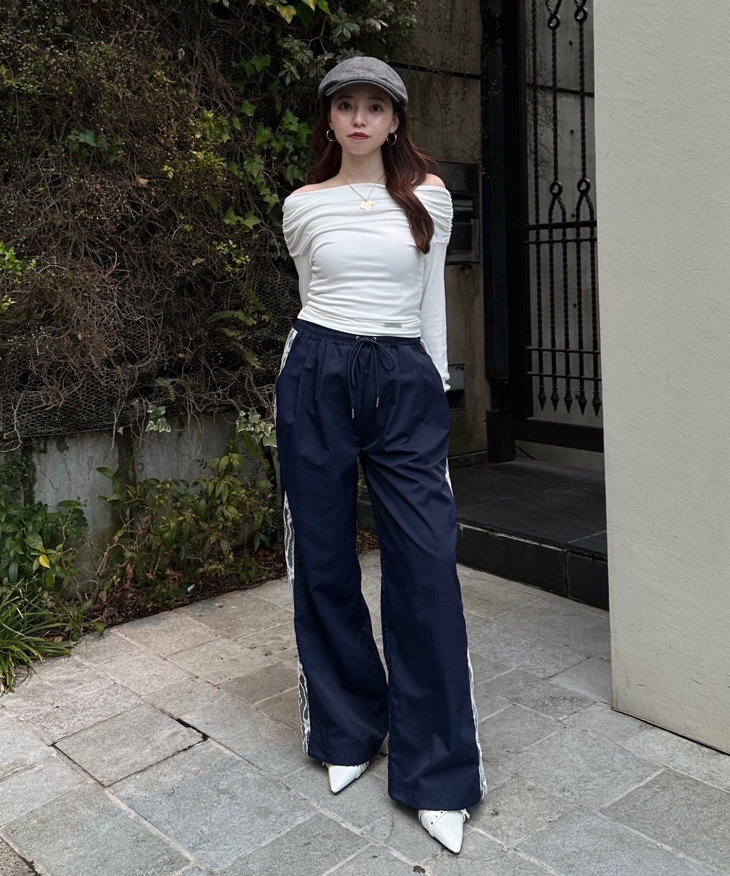 STAFF:153cm/COLOR:WHITE/SIZE:F