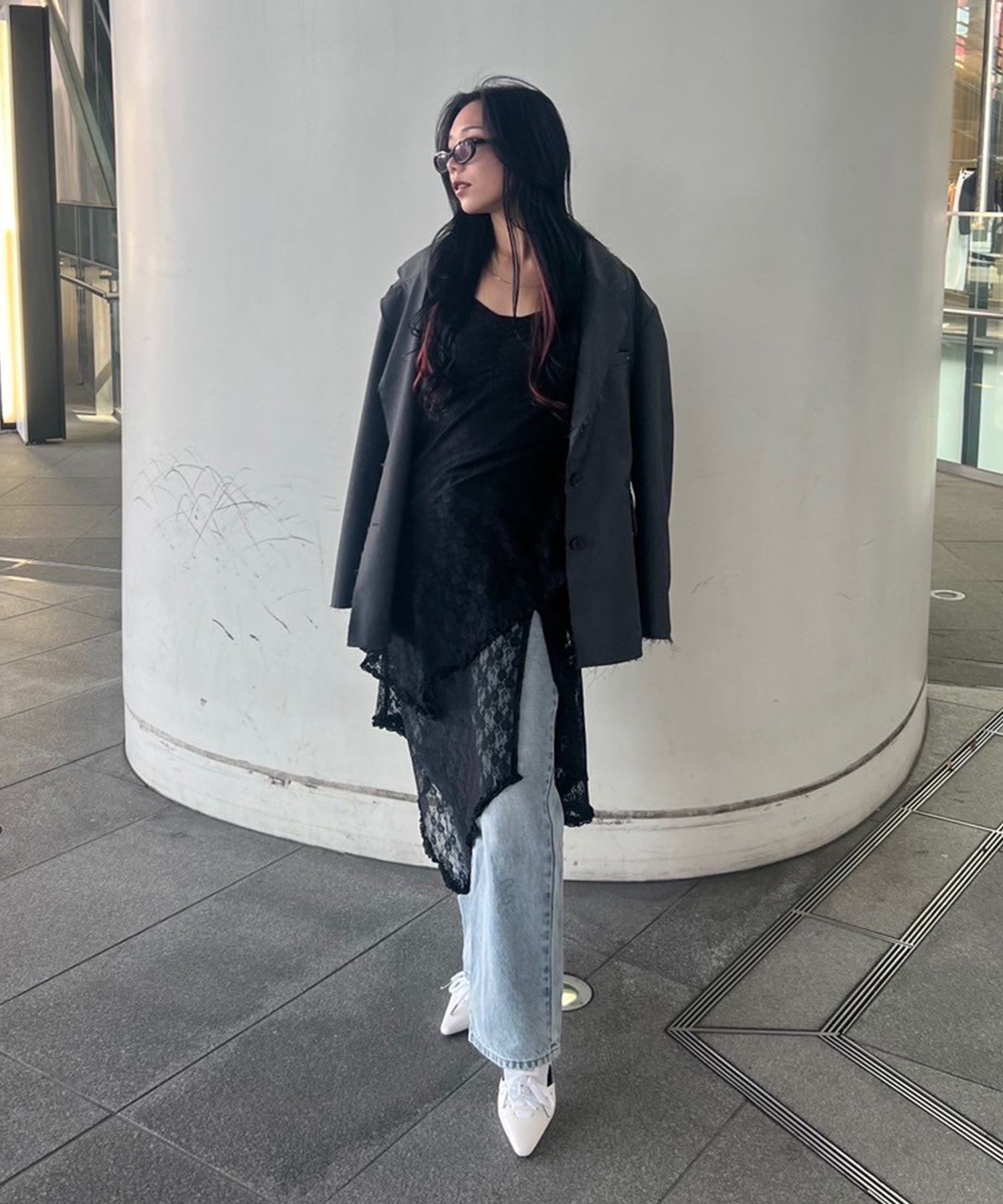 STAFF:157cm/COLOR:BLACK/SIZE:F