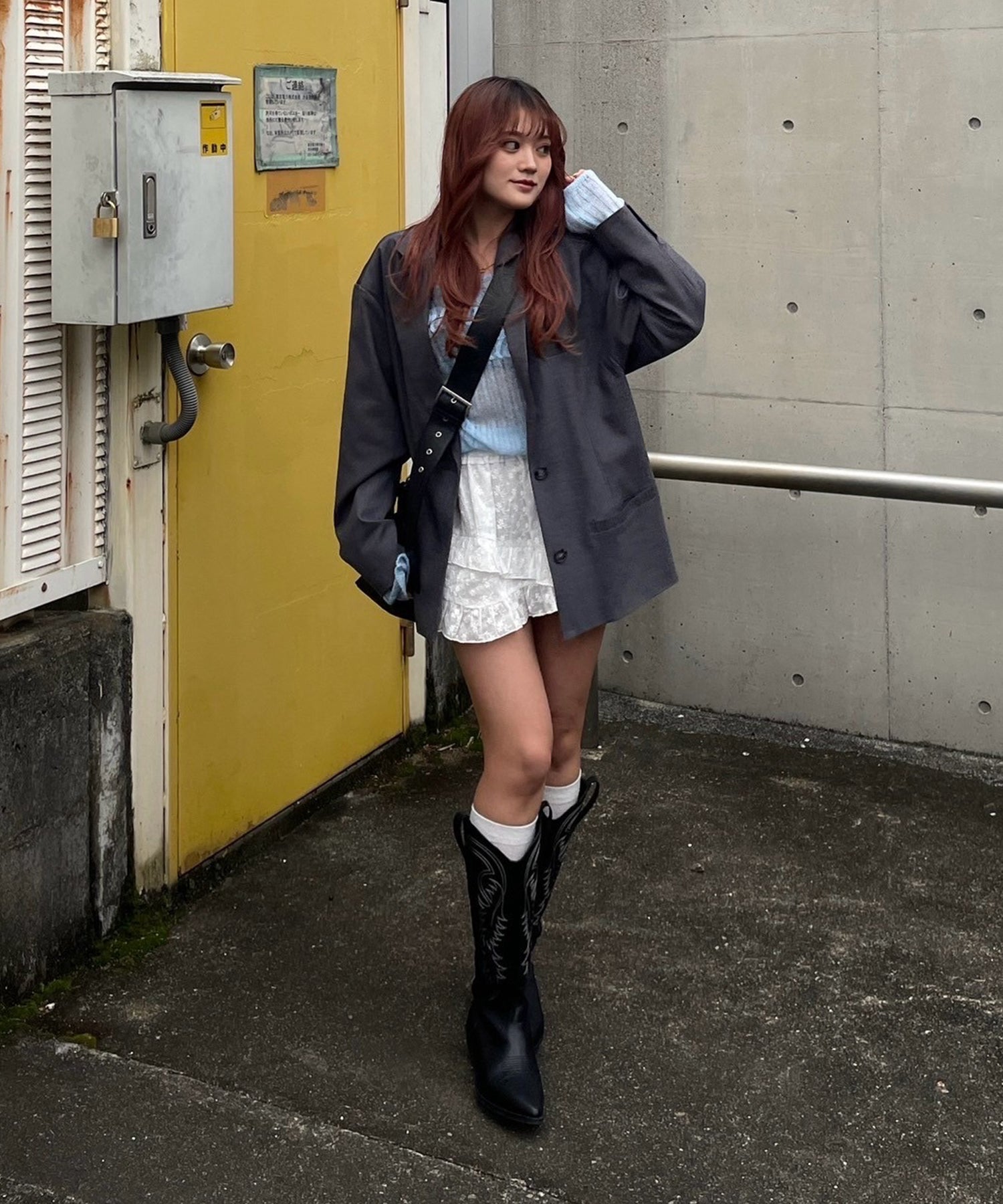 STAFF:153cm/COLOR:GRAY/SIZE:F