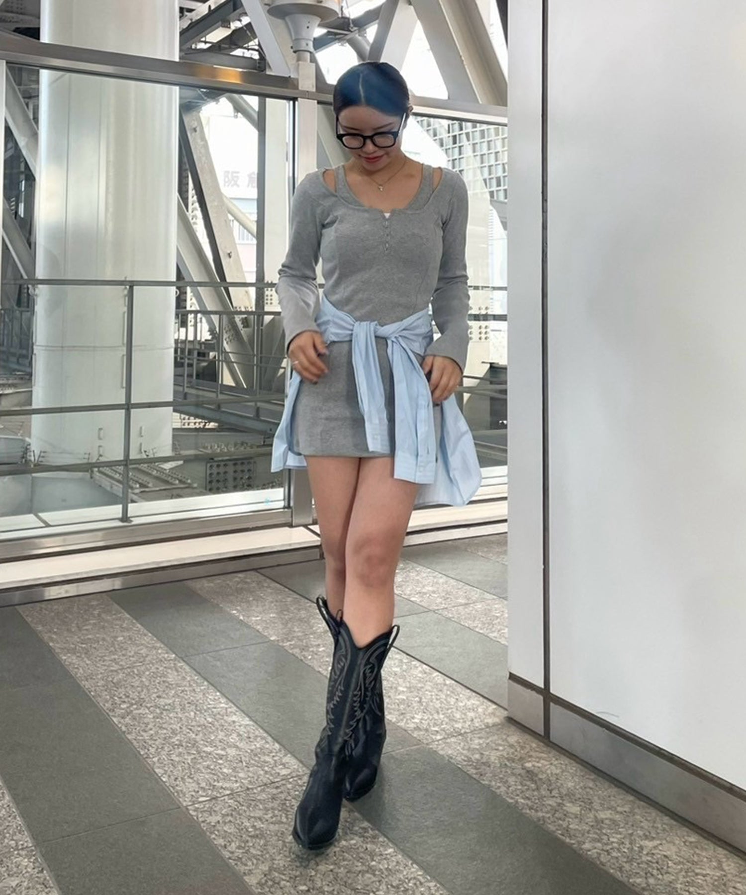 STAFF:163cm/COLOR:GRAY/SIZE:F