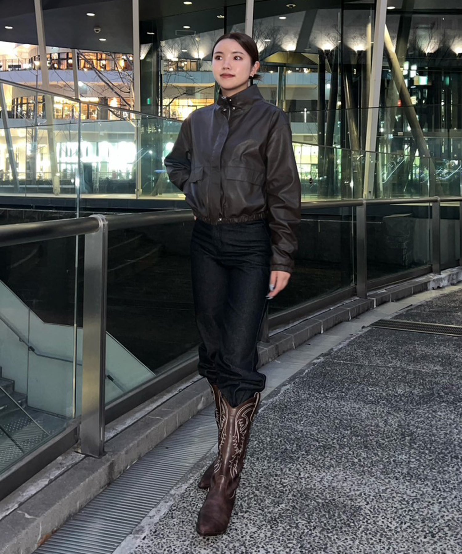 STAFF:163cm/COLOR:BROWN/SIZE:F