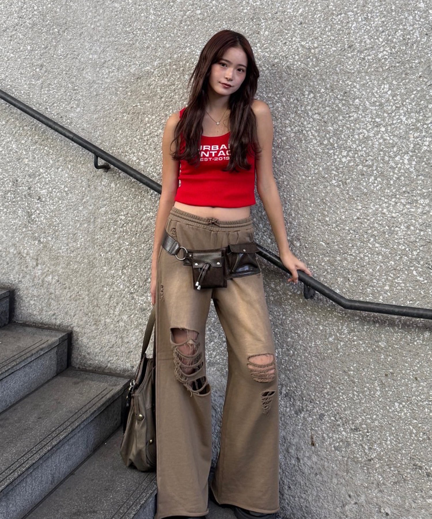 STAFF:170cm/COLOR:RED/SIZE:F