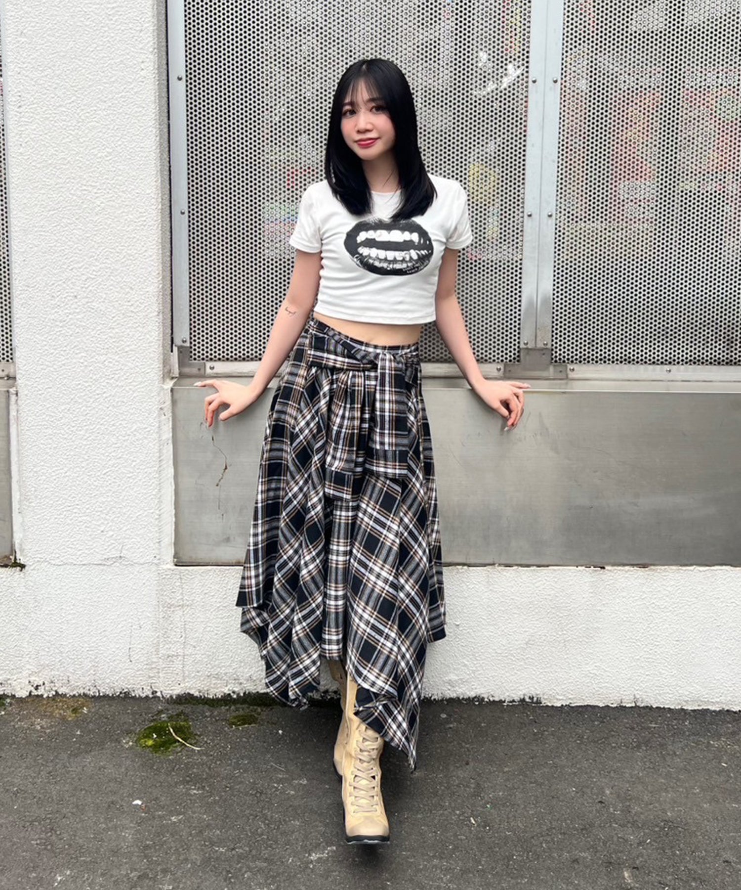 STAFF:160cm/COLOR:WHITE/SIZE:F