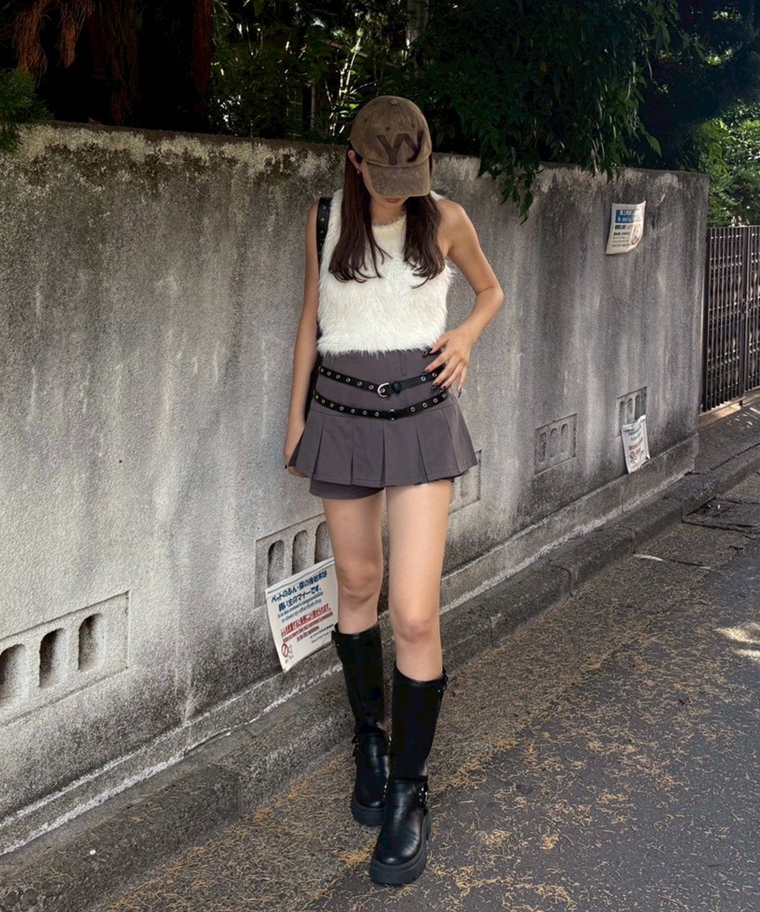 STAFF:170cm/COLOR:WHITE/SIZE:F