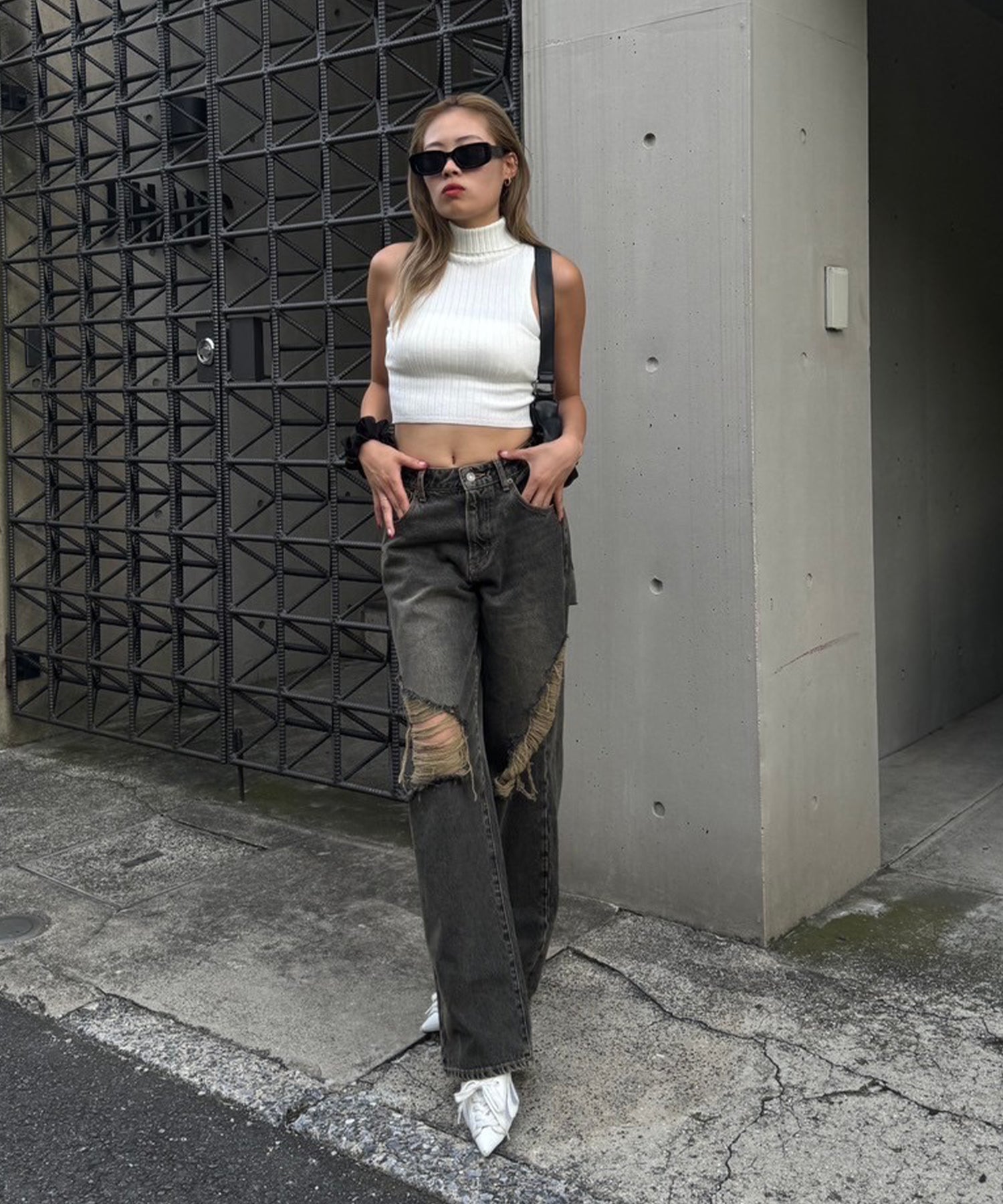 STAFF:160cm/COLOR:WHITE/SIZE:F