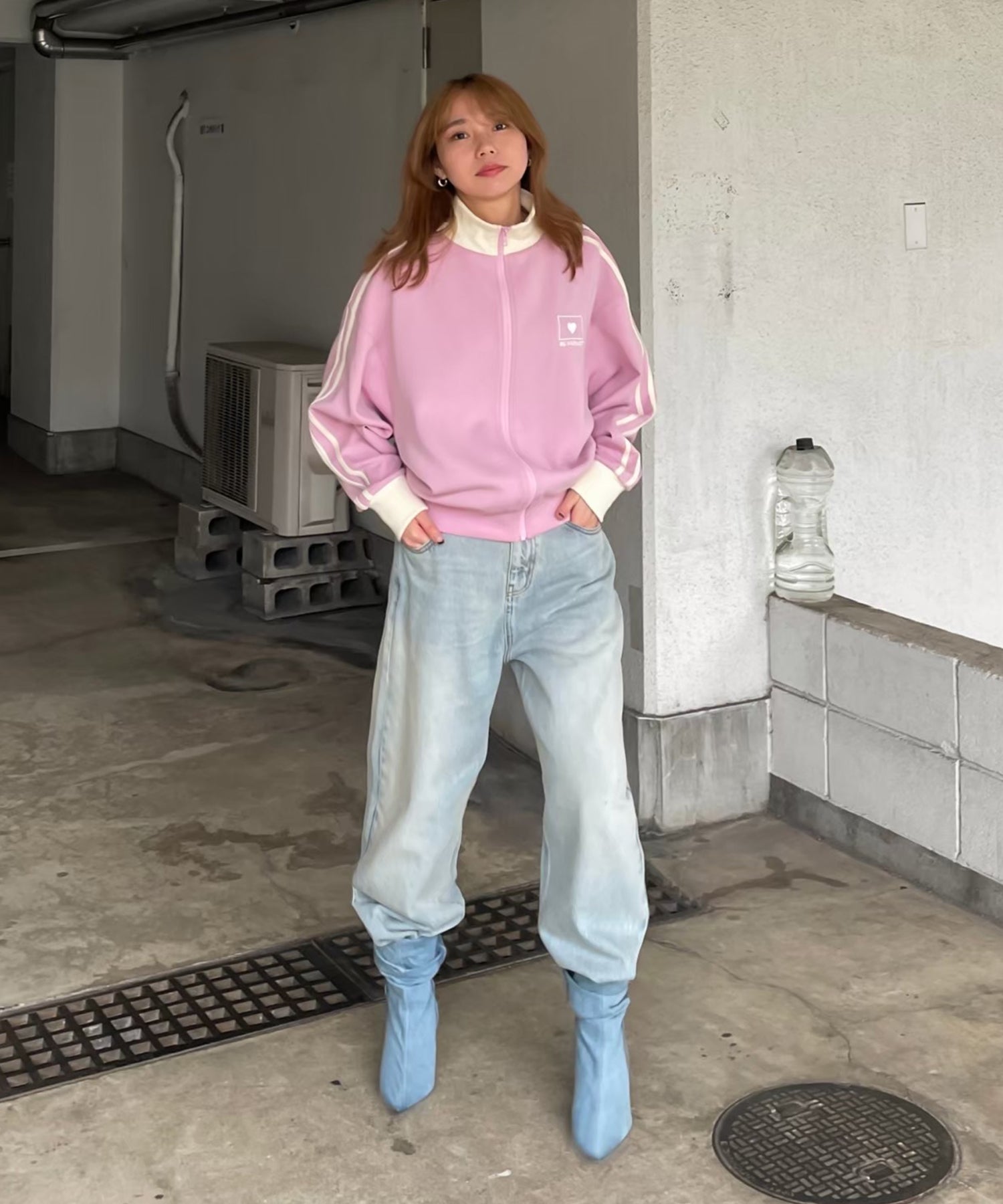 STAFF:159cm/COLOR:LIGHT BLUE/SIZE:S