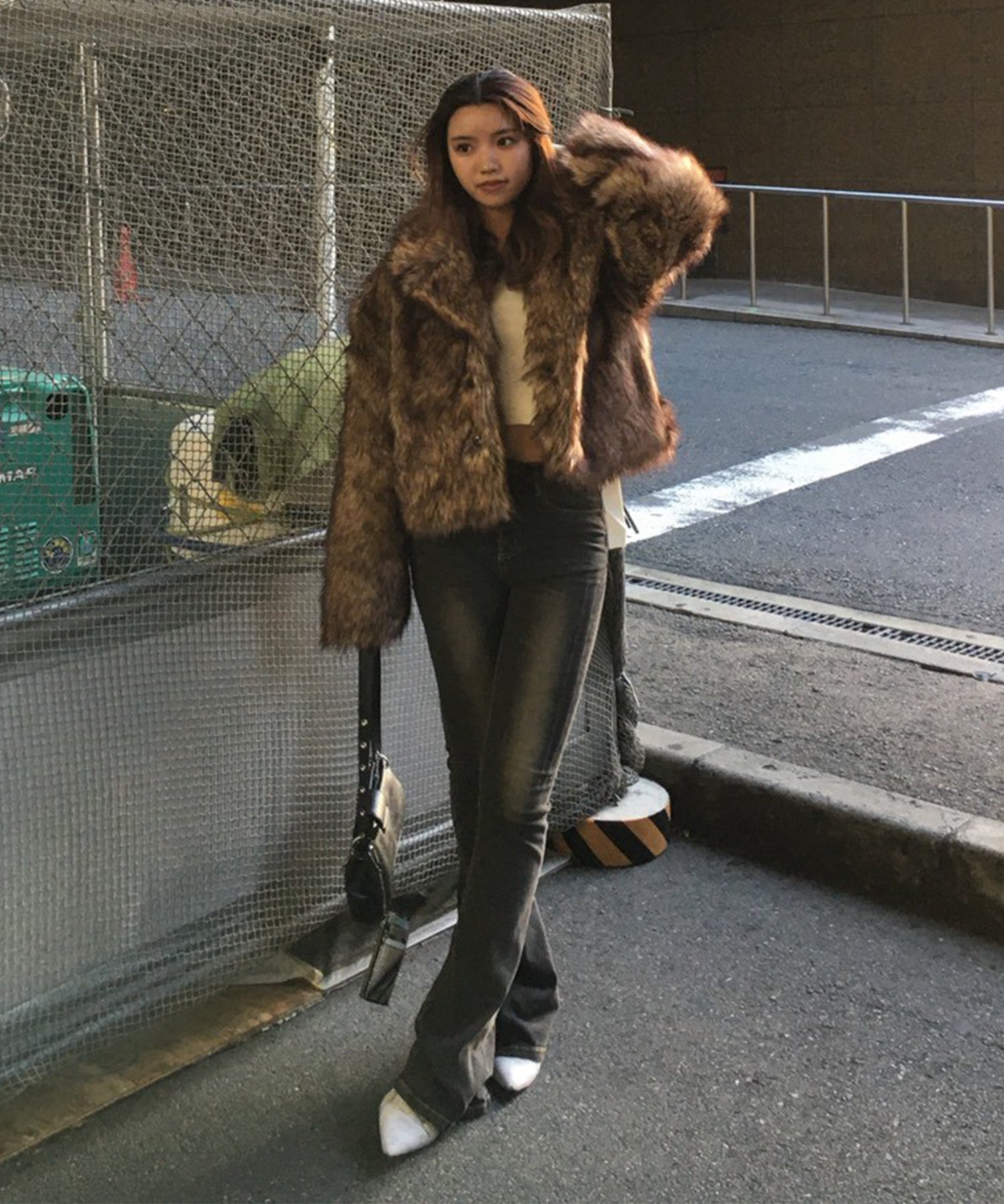 STAFF:163cm/COLOR:BROWN/SIZE:S